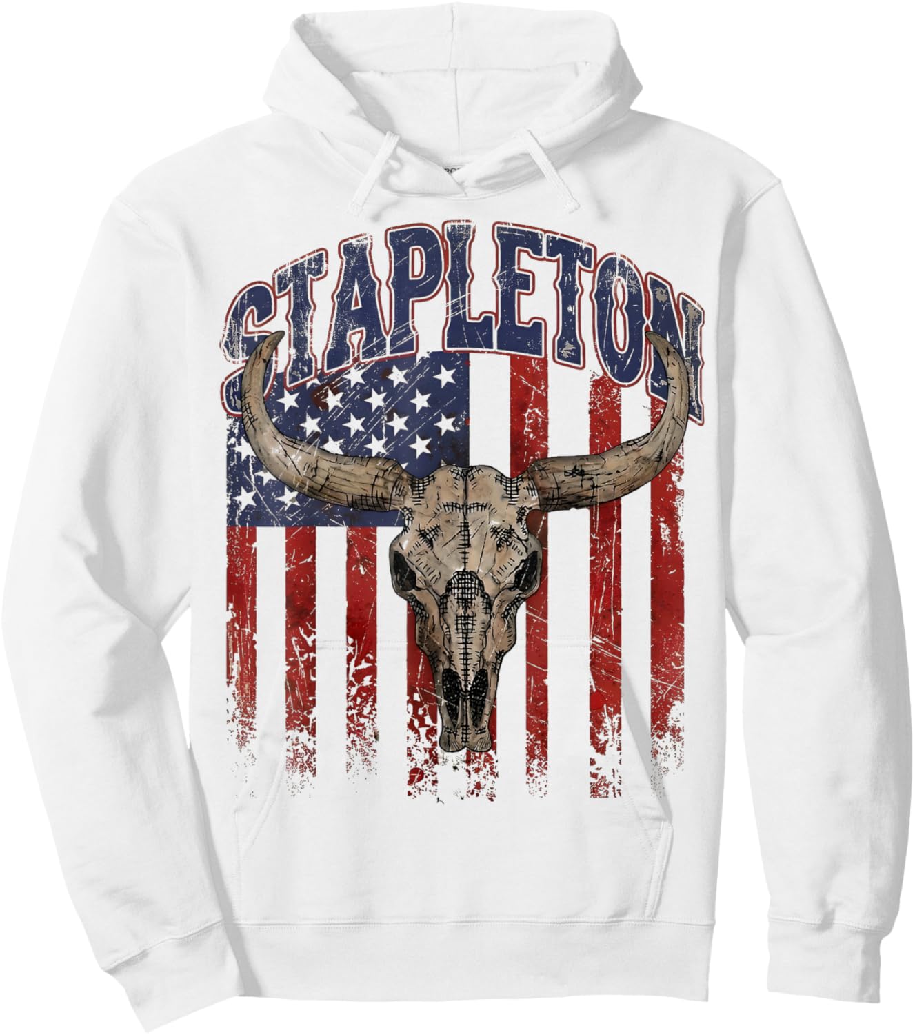Vintage Stapleton Name Gift Women Kids Hoodie - Hoodie | White