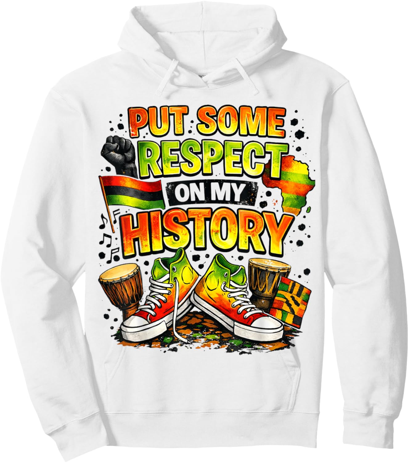 Black History Month 2026 African Americans Freedom Pride Hoodie - Hoodie | White