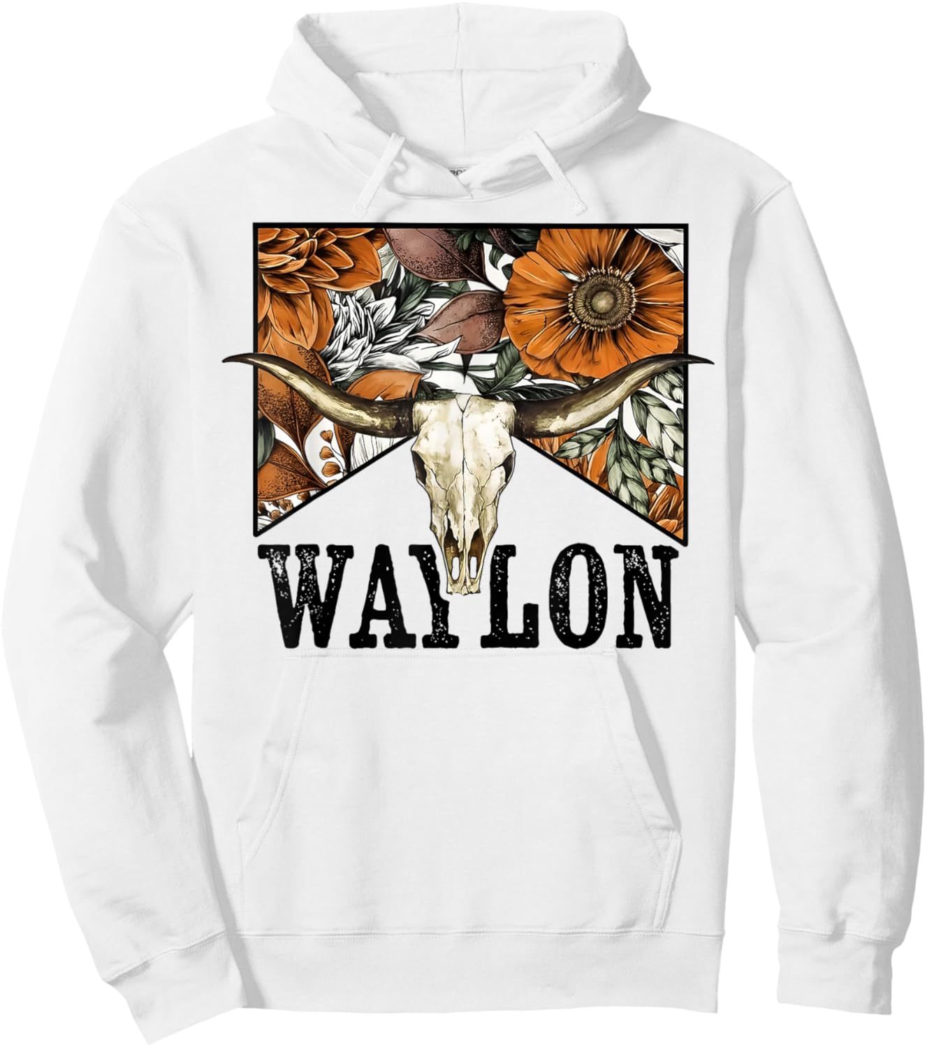 Vintage Waylon Name Pride Apparel Women Kids Hoodie - Hoodie | White