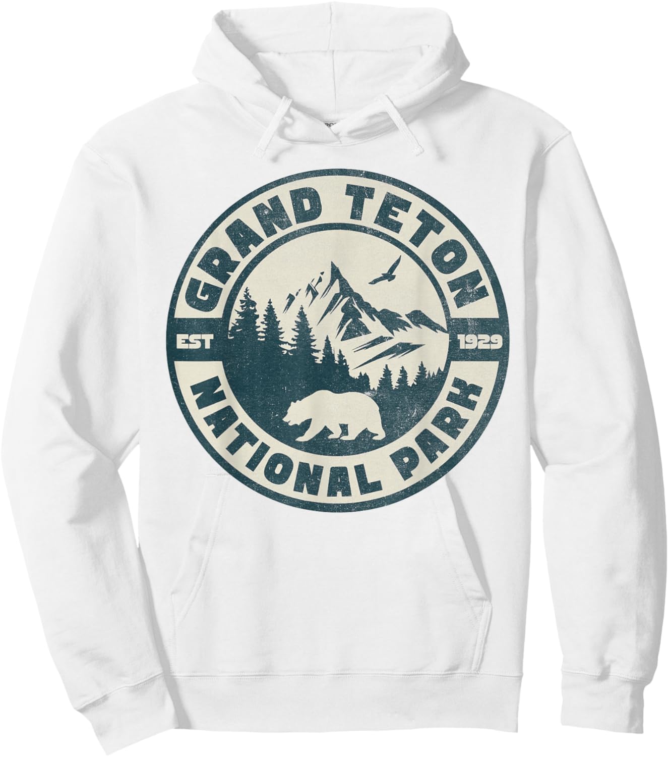 Grand Teton National Park Hoodie - Hoodie | White
