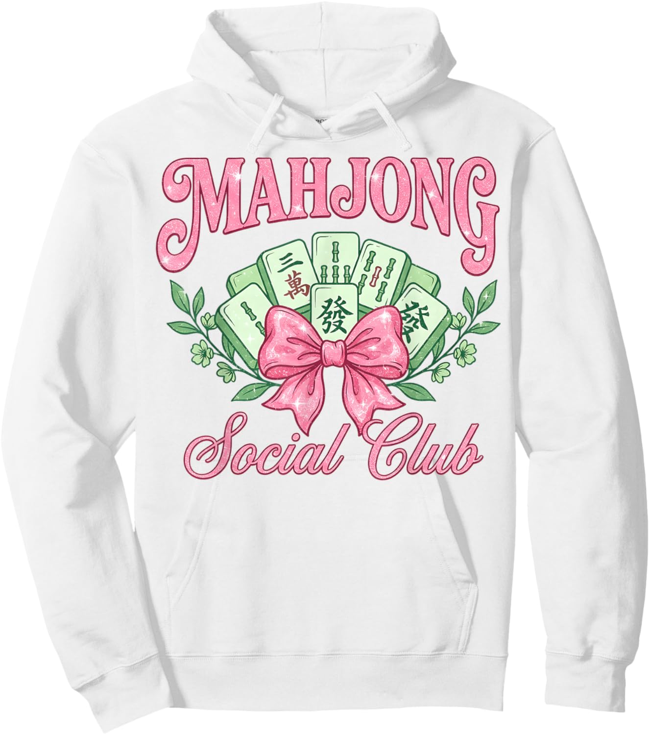 Mahjong Social Club Mahjong Love Playing Chinese Game Hoodie - Hoodie | White