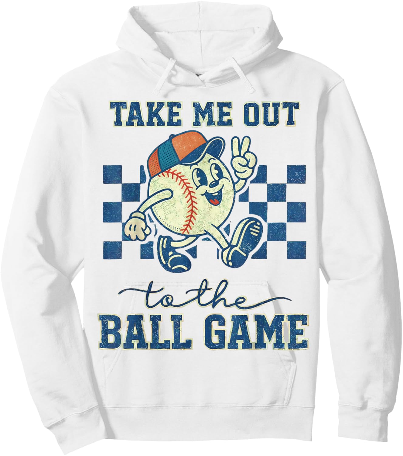 Take Me Out to The Ball Game Hoodie - Hoodie | White