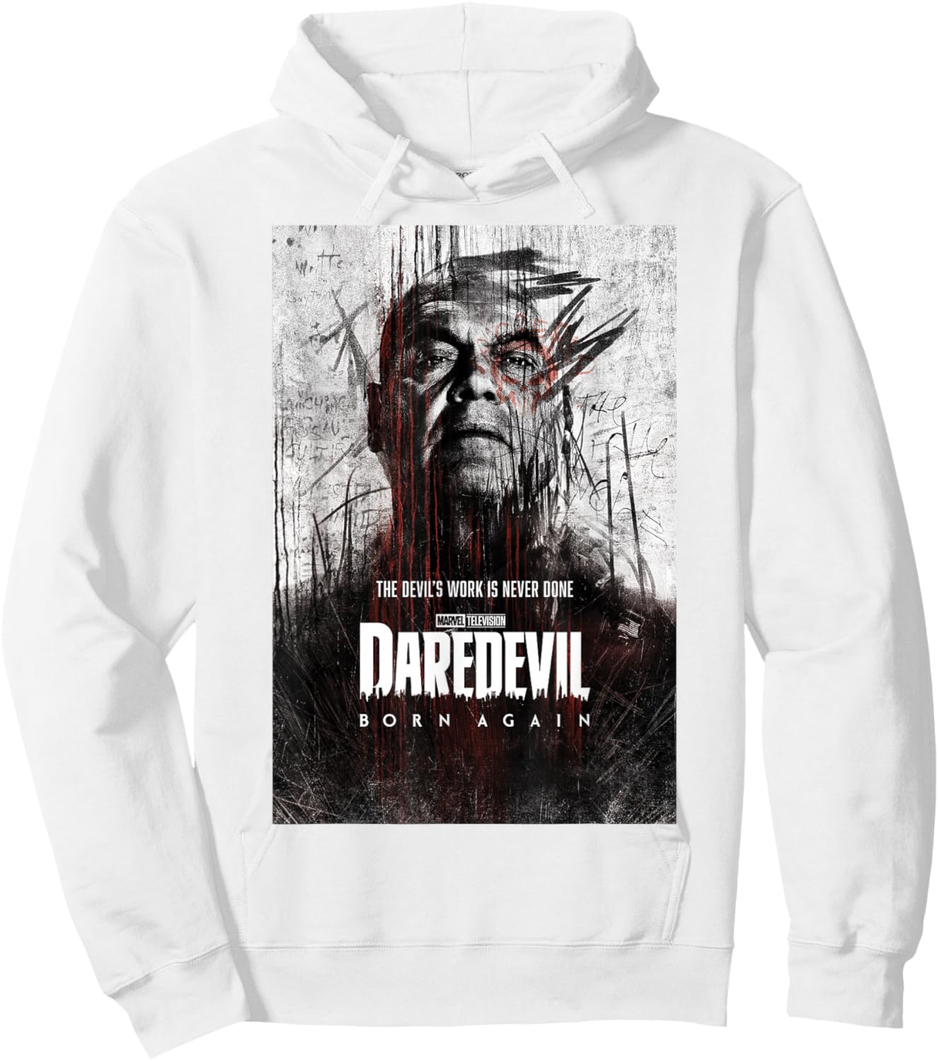 Marvel Daredevil: Born Again Season 1 Kingpin Poster Hoodie - Hoodie | White