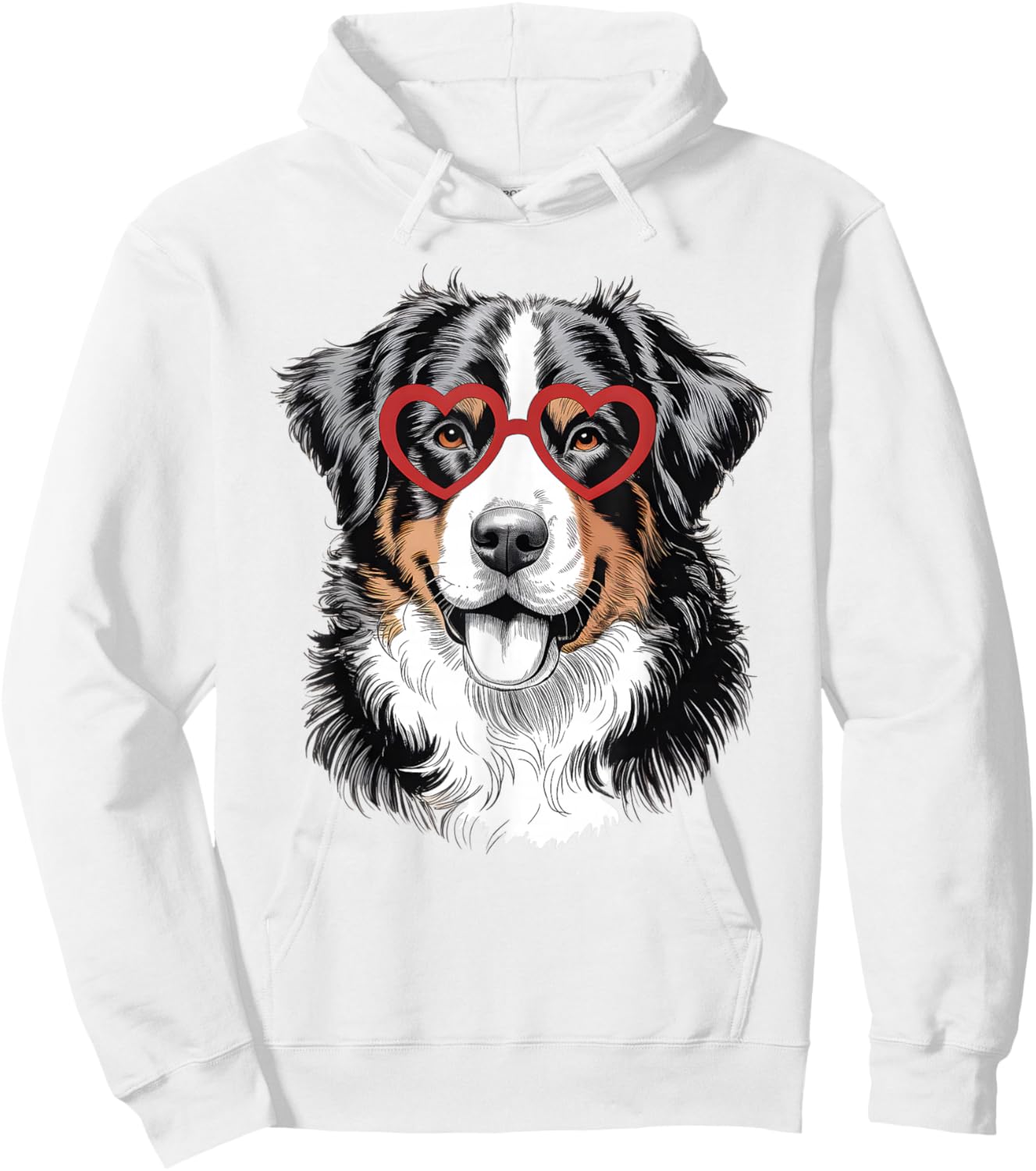 Bernese Mountain Cute Berner Dog Lover Valentine Day Hoodie - Hoodie | White
