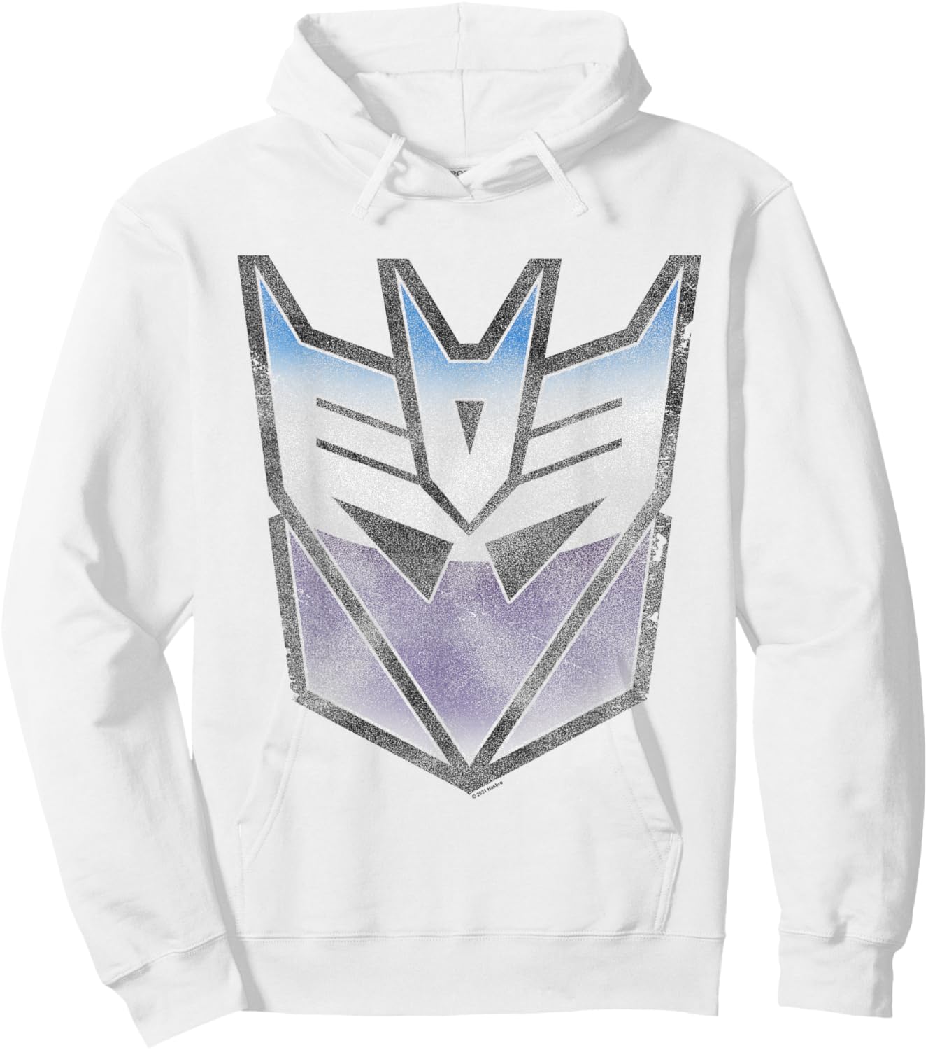 Transformers Distressed Decepticon Sigil Hoodie - Hoodie | White