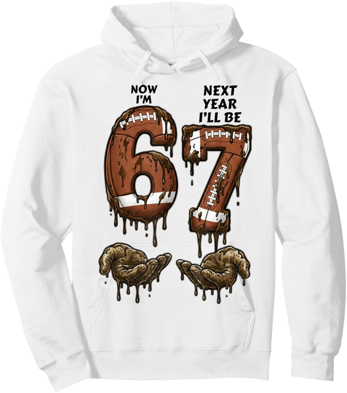 6th Birthday Boys Girls 6 7 Now I'm 6 Next Year I'll be 7 Hoodie - Hoodie | White