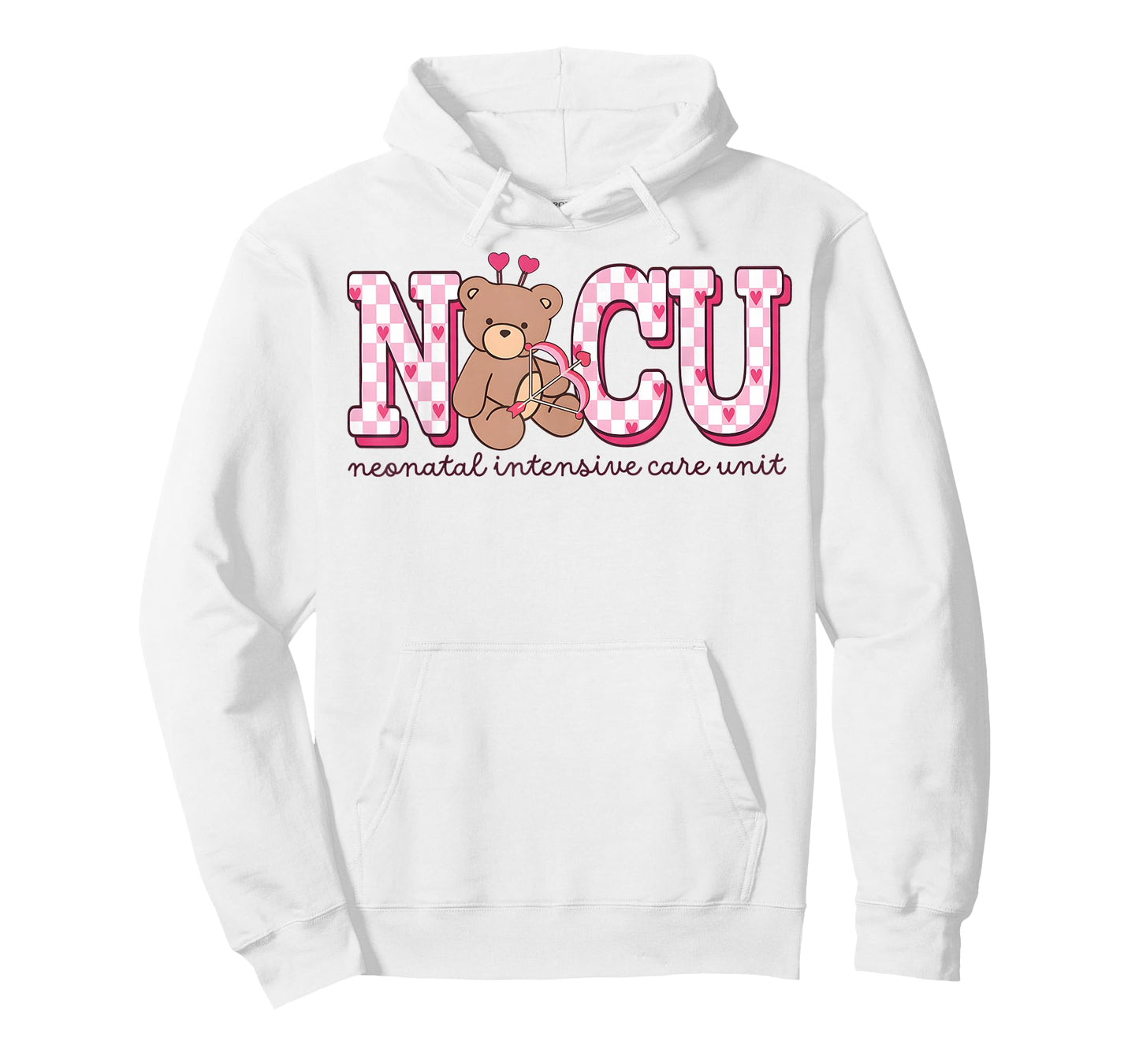 NICU Nurse Valentines Day NICU Bear Holiday Work Neonatal IC T-Shirt