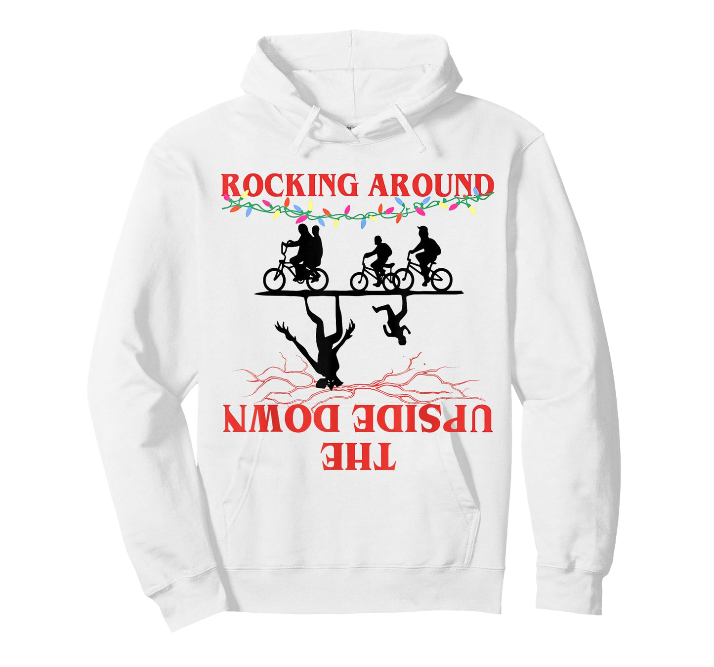 Rocking Around Upside Down Christmas Lights Adventure T-Shirt