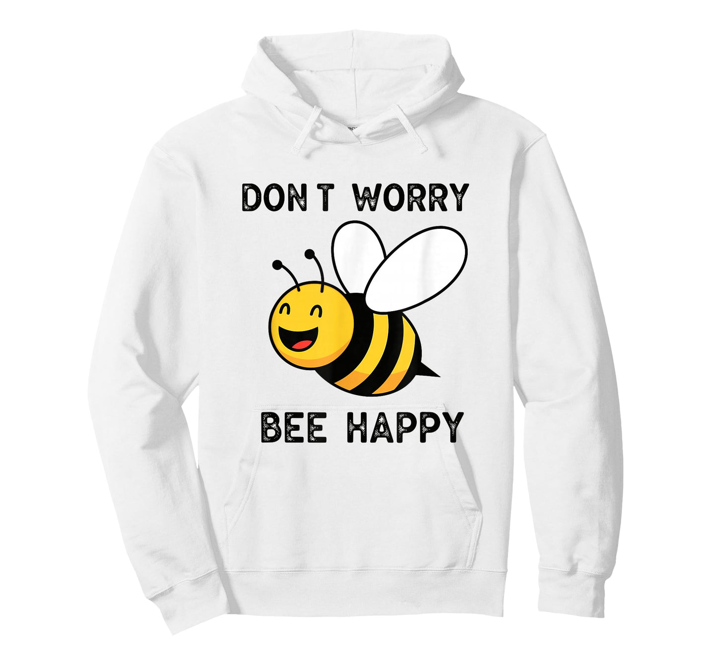 Don't Worry Bee Happy Cute Funny Positive Quote T-Shirt
