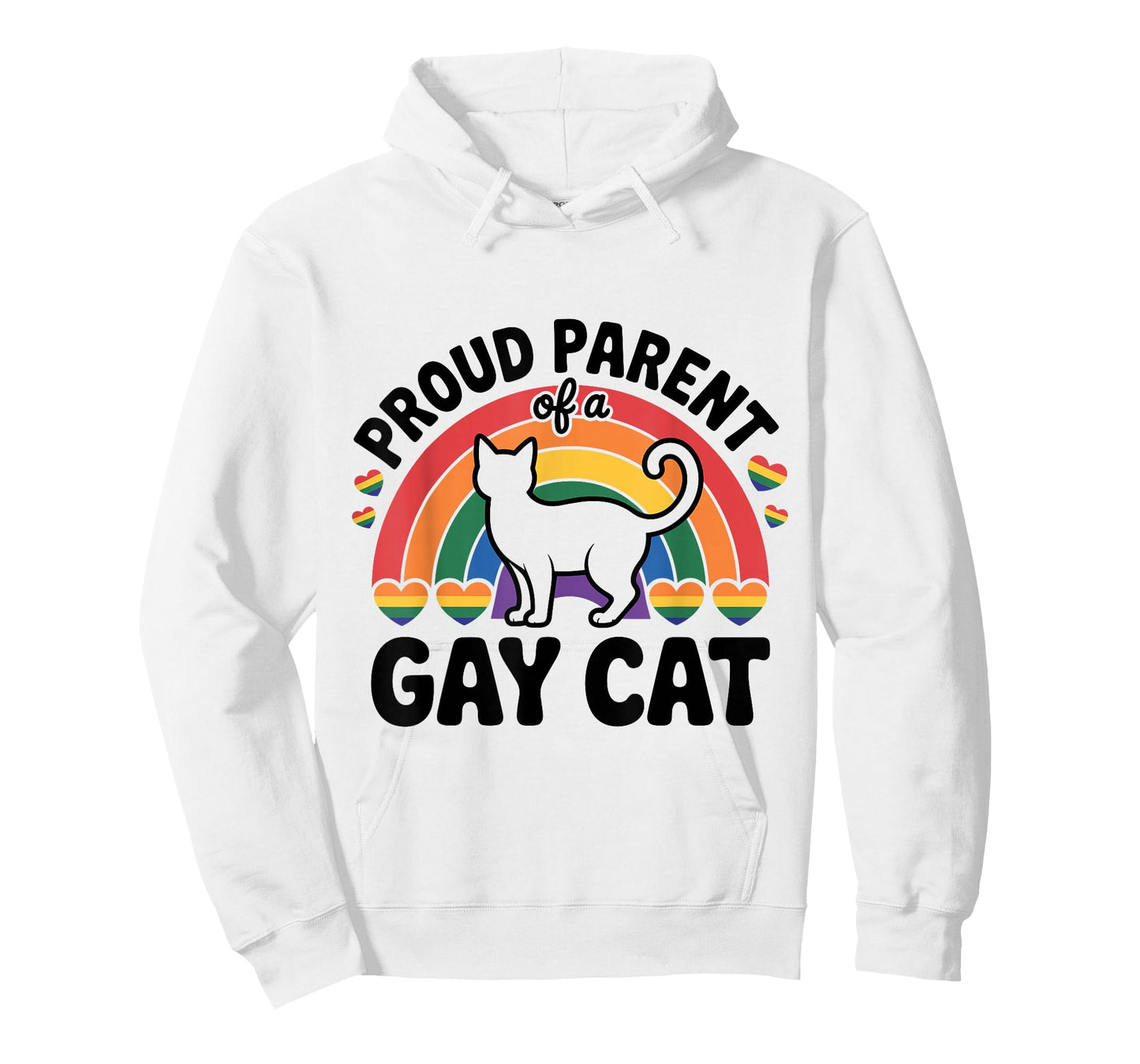 Funny Cat Mom Dad – Proud Parent of a Gay Cat Design T-Shirt