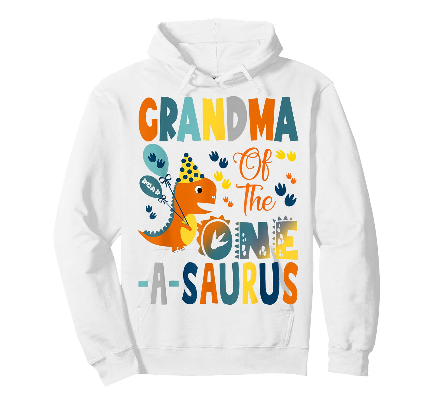 Grandma of The One-A-Saurus 1st Birthday Boy Dinosaur T-Shirt