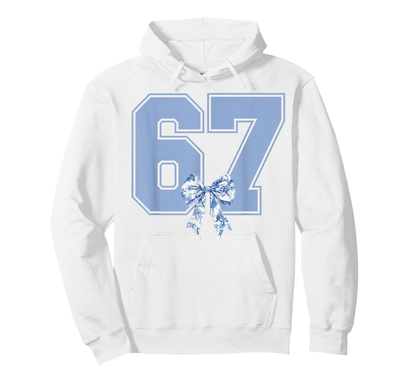 67 Meme Coquette Toile Blue Bow Funny Six Seven Girls T-Shirt