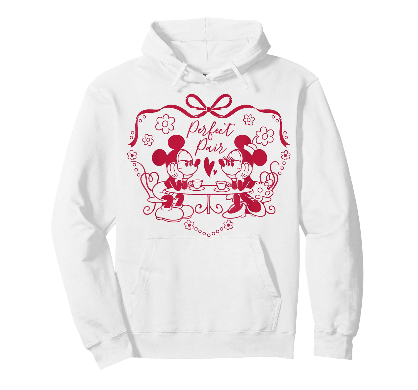 Disney Mickey & Minnie Perfect Pair Coquette Valentine's Day T-Shirt