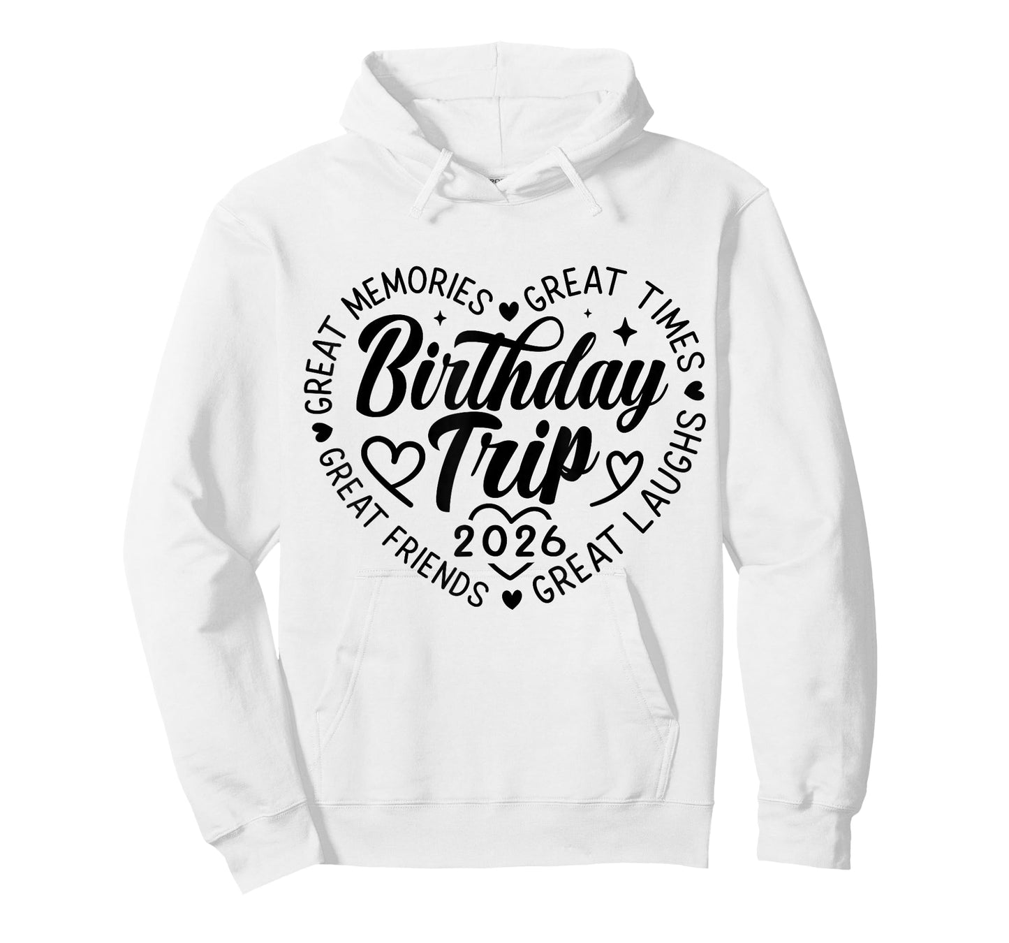 Birthday Crew Squad 2026 Tee Family Friends Trip Vacation T-Shirt