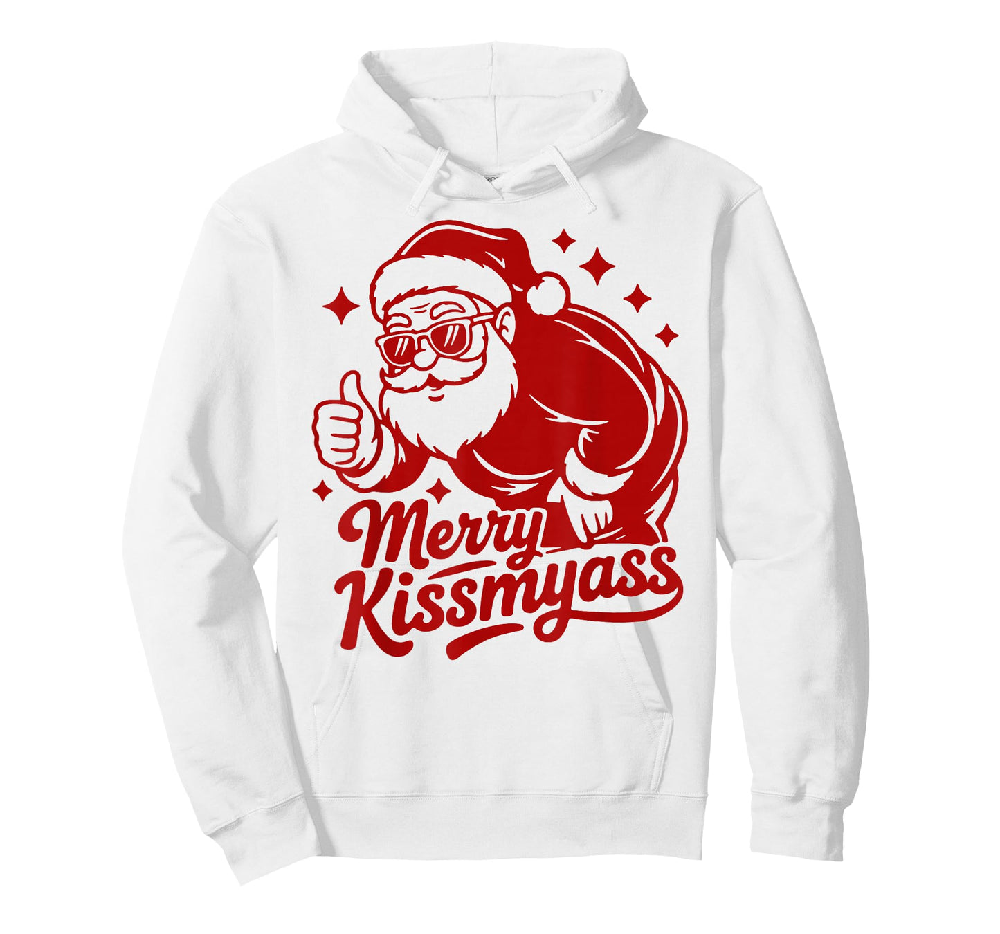 Merry KissMyAss X Xmas Santa Sunglasses Christmas T-Shirt