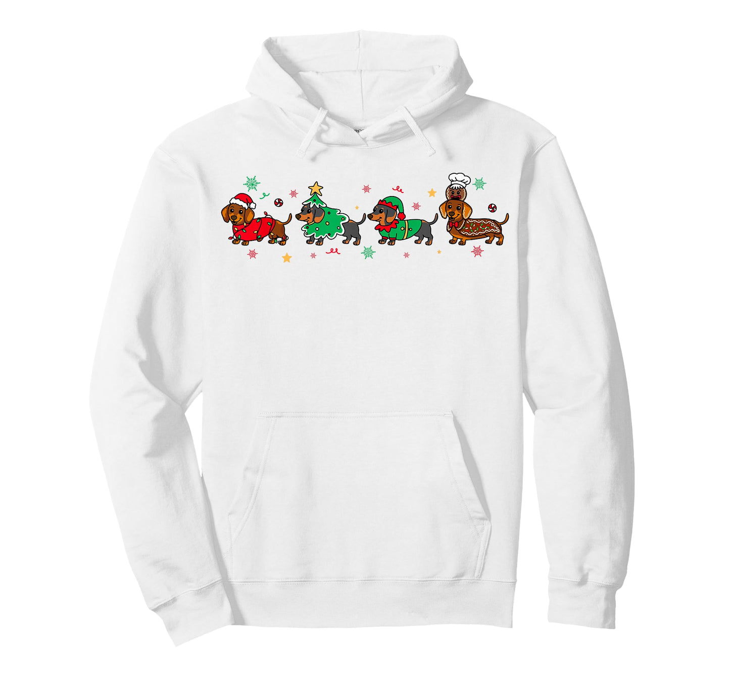 Dachshund Christmas Pajamas for Women Girlfriend Dog Lovers T-Shirt