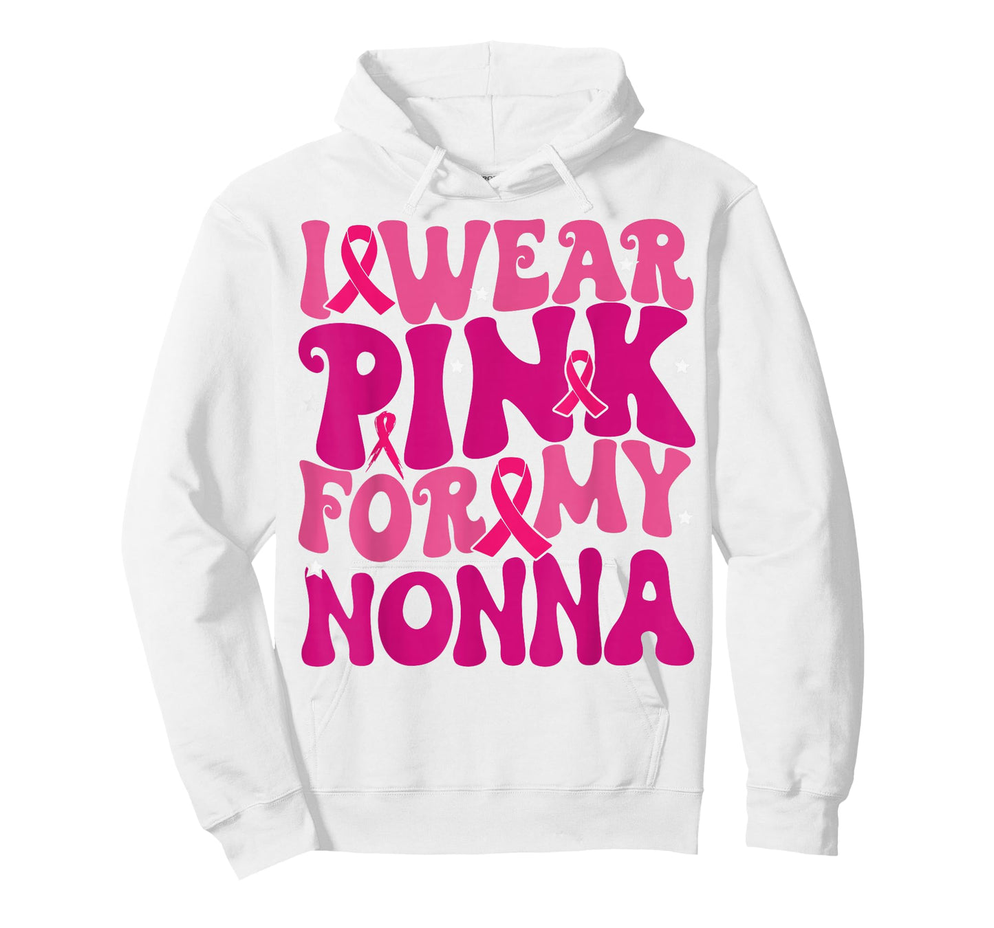 I Wear Pink for My Nonna Breast Cancer Awareness Kids T-Shirt
