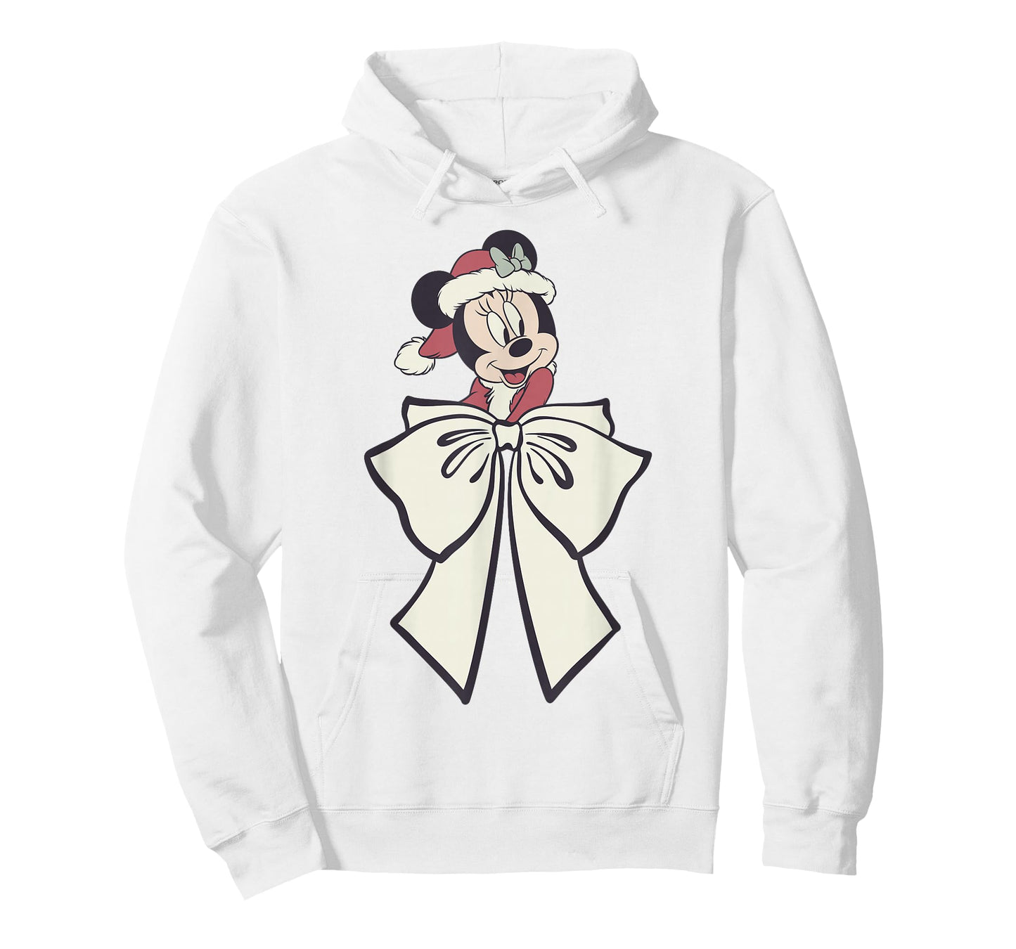 Disney Minnie Mouse Christmas Mrs. Claus Big Bow Portrait T-Shirt