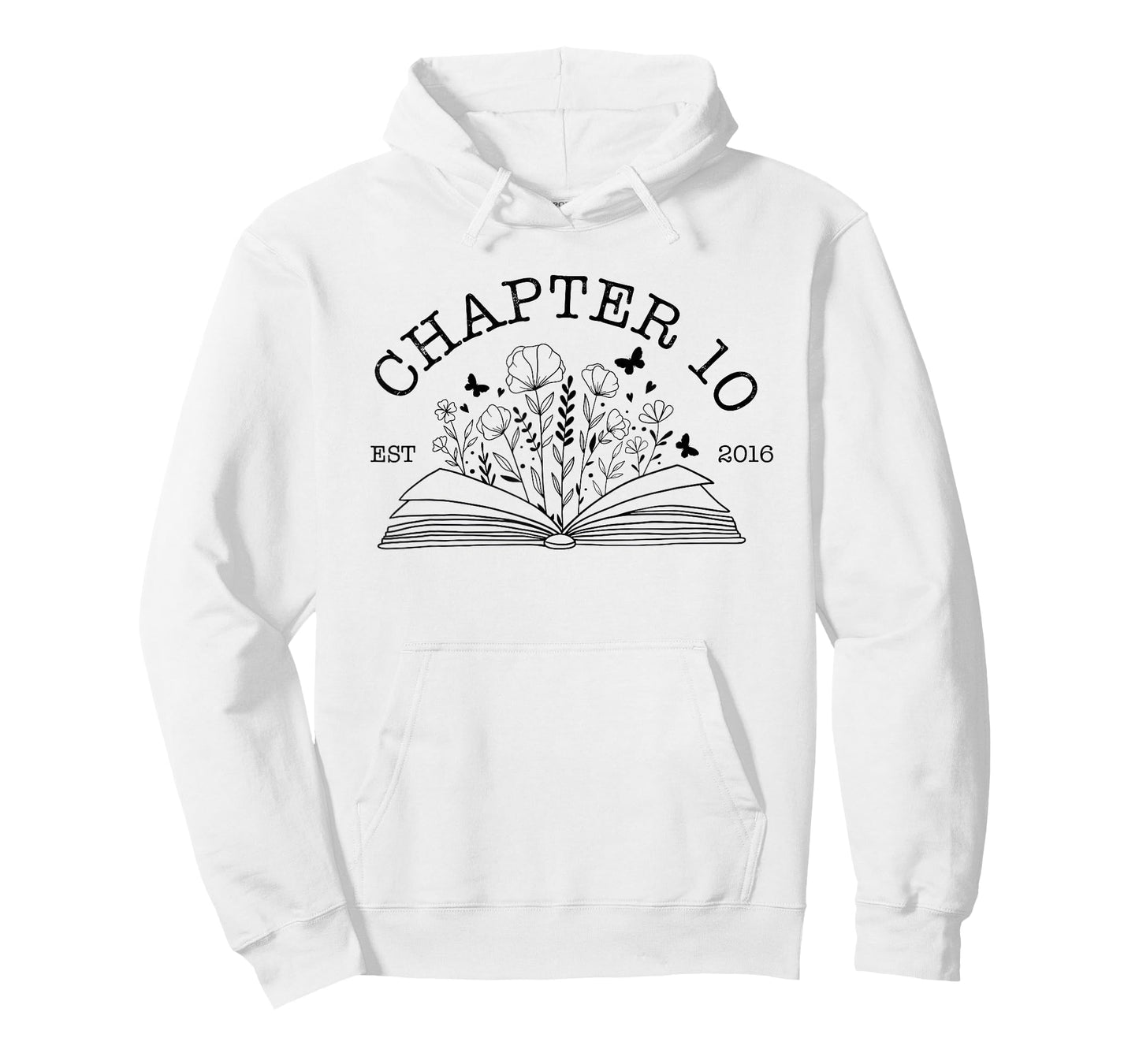 Cute 10th Birthday Chapter 10 Est 2016 Wildflower Book Lover T-Shirt
