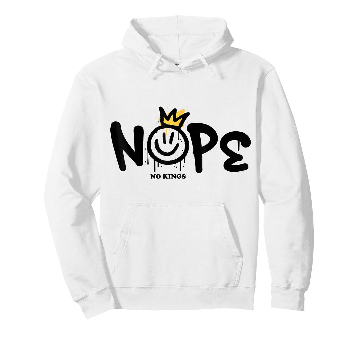 No Kings Day 2025 Protest Sign Smile Face Nope Men Women Kid T-Shirt