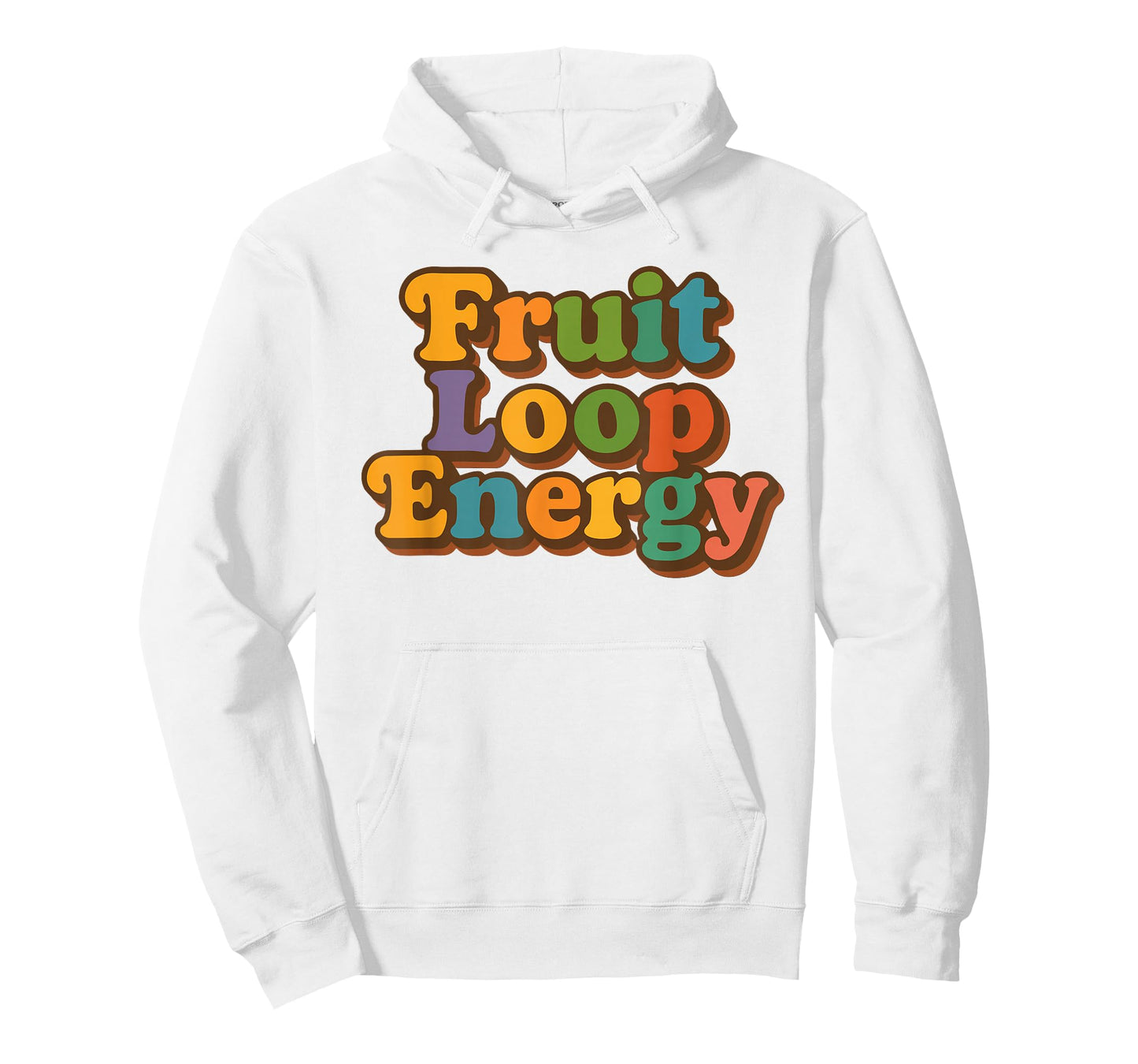 Fruit Loop Strong Energy Colorful Retro Rainbow Text T-Shirt