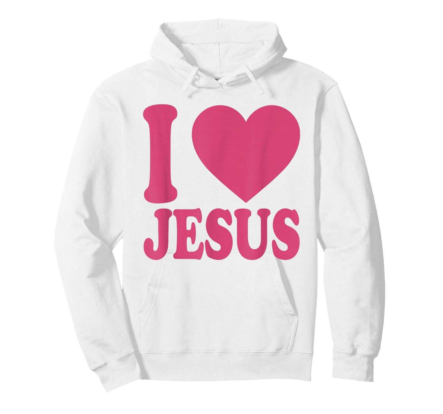 I Love Jesus | Cute Heart Christian Christ Followers Pink T-Shirt