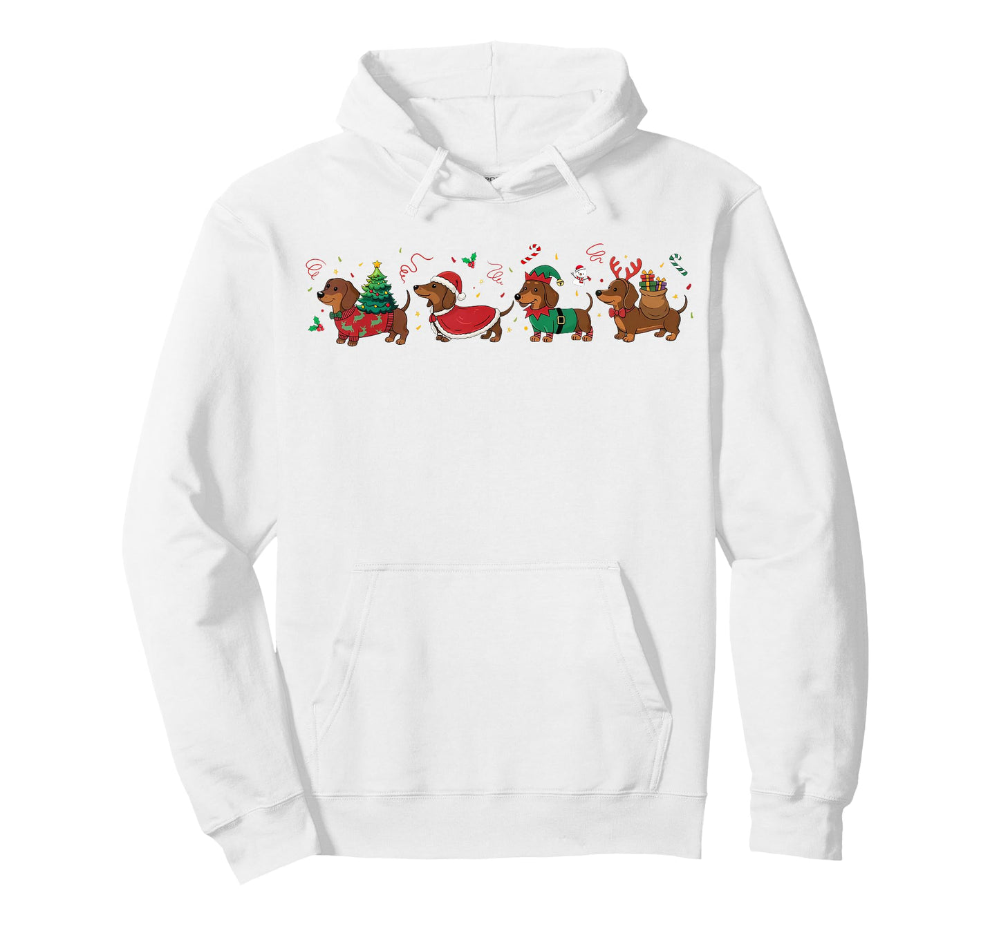 Funny Weenie Dog Dachshund Christmas Cute Merry Xmas Holiday T-Shirt