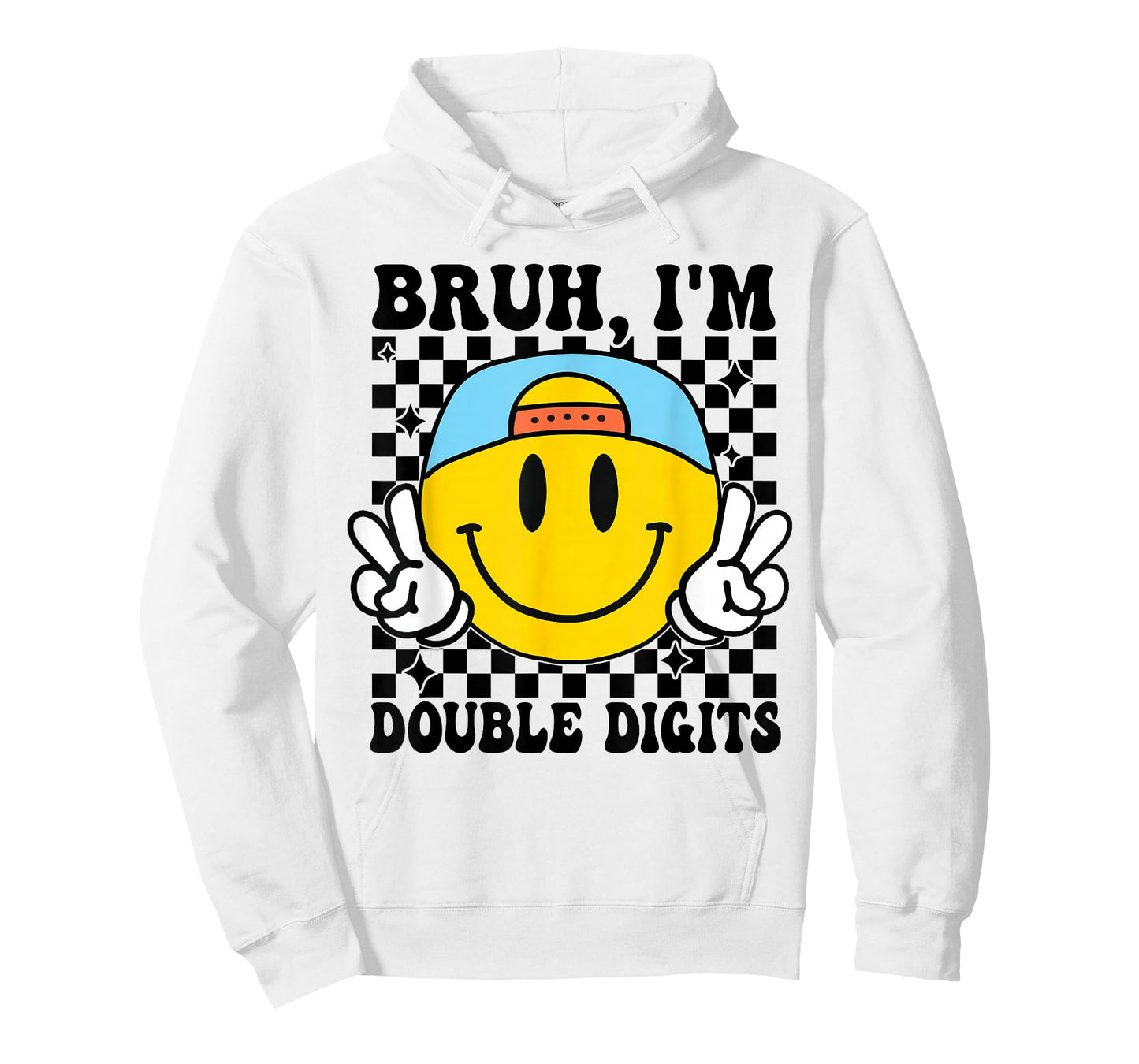 Bruh I'm Double Digits 10 Year Old boy Birthday 10 Birthday T-Shirt