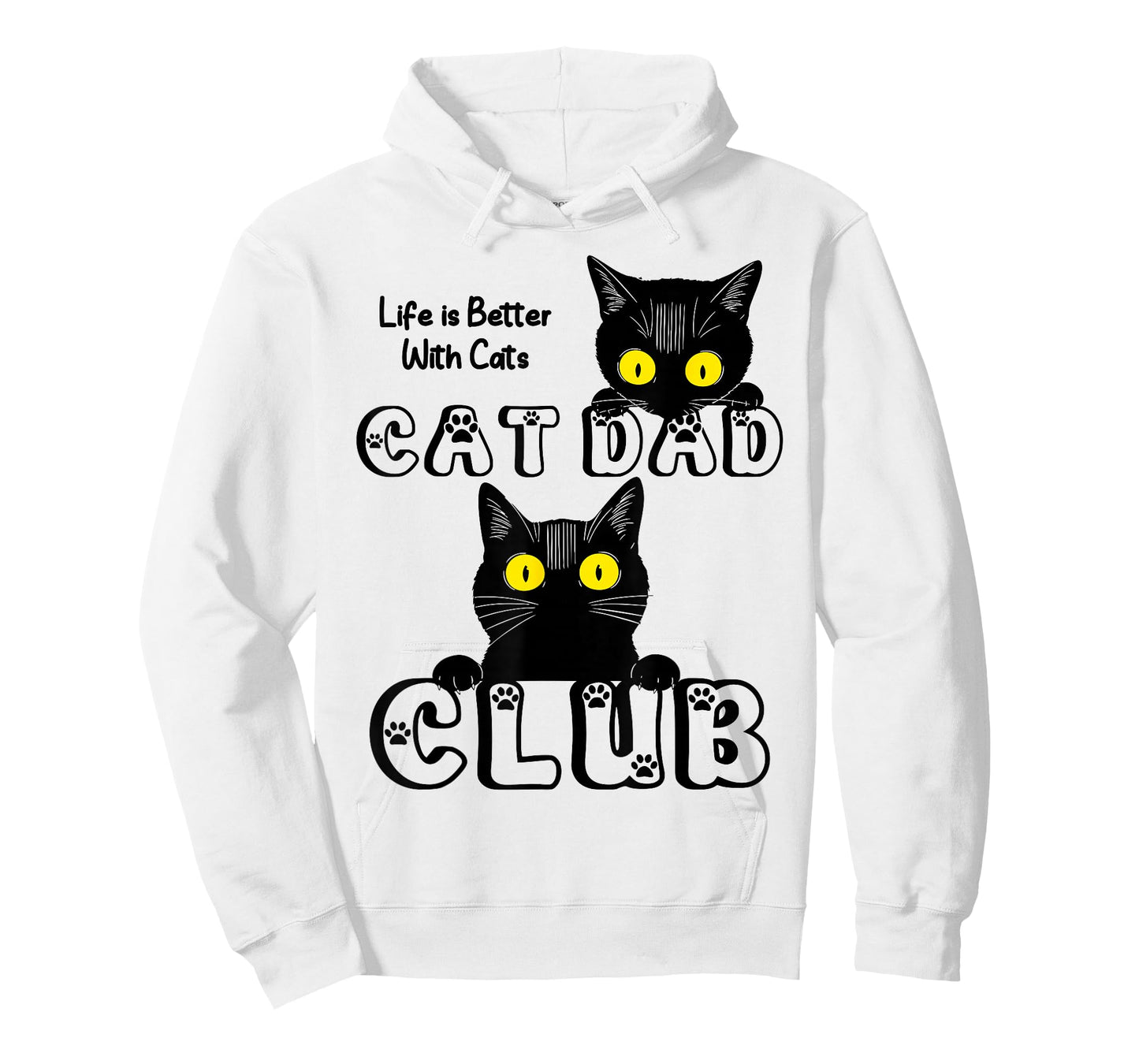 Funny Cat Dad Club Husband Birthday Fathers Day T-Shirt