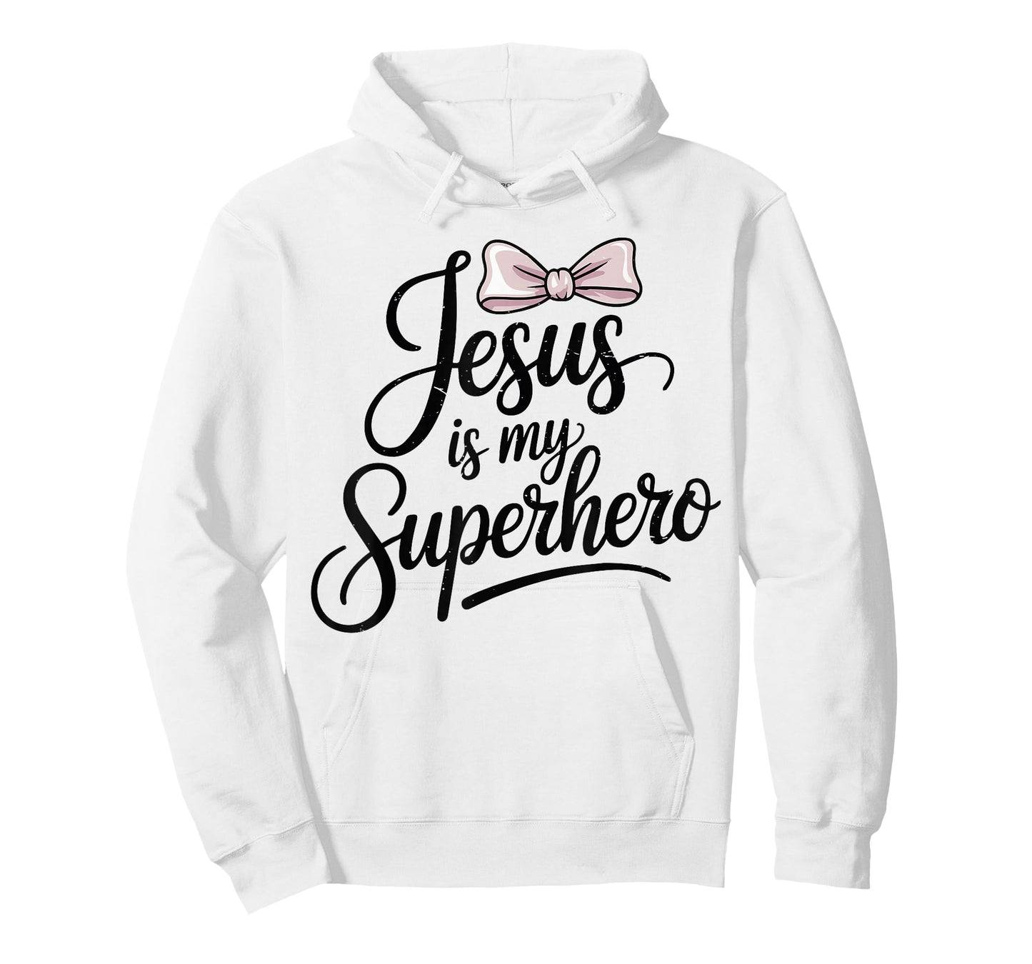 Girls Jesus is My Superhero Christian Toddler Sister God Mom T-Shirt