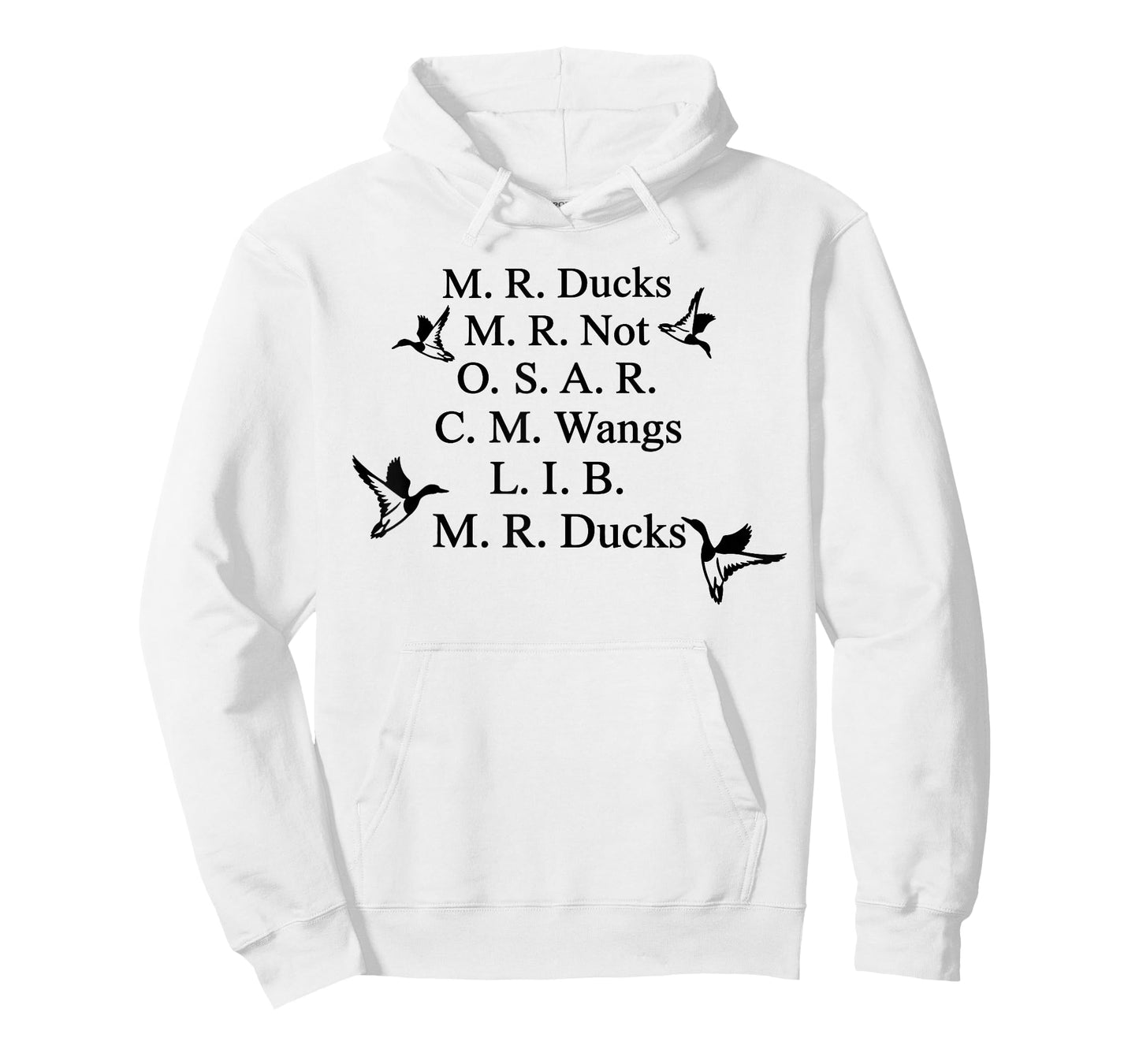 M R Ducks M R Not O S M R C M Wangs L I B M R Ducks Lover T-Shirt