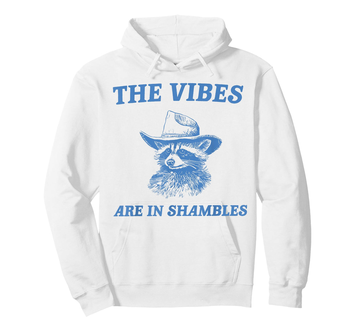 The Vibes are in Shambles Cute Raccoon Mental Health Matters T-Shirt