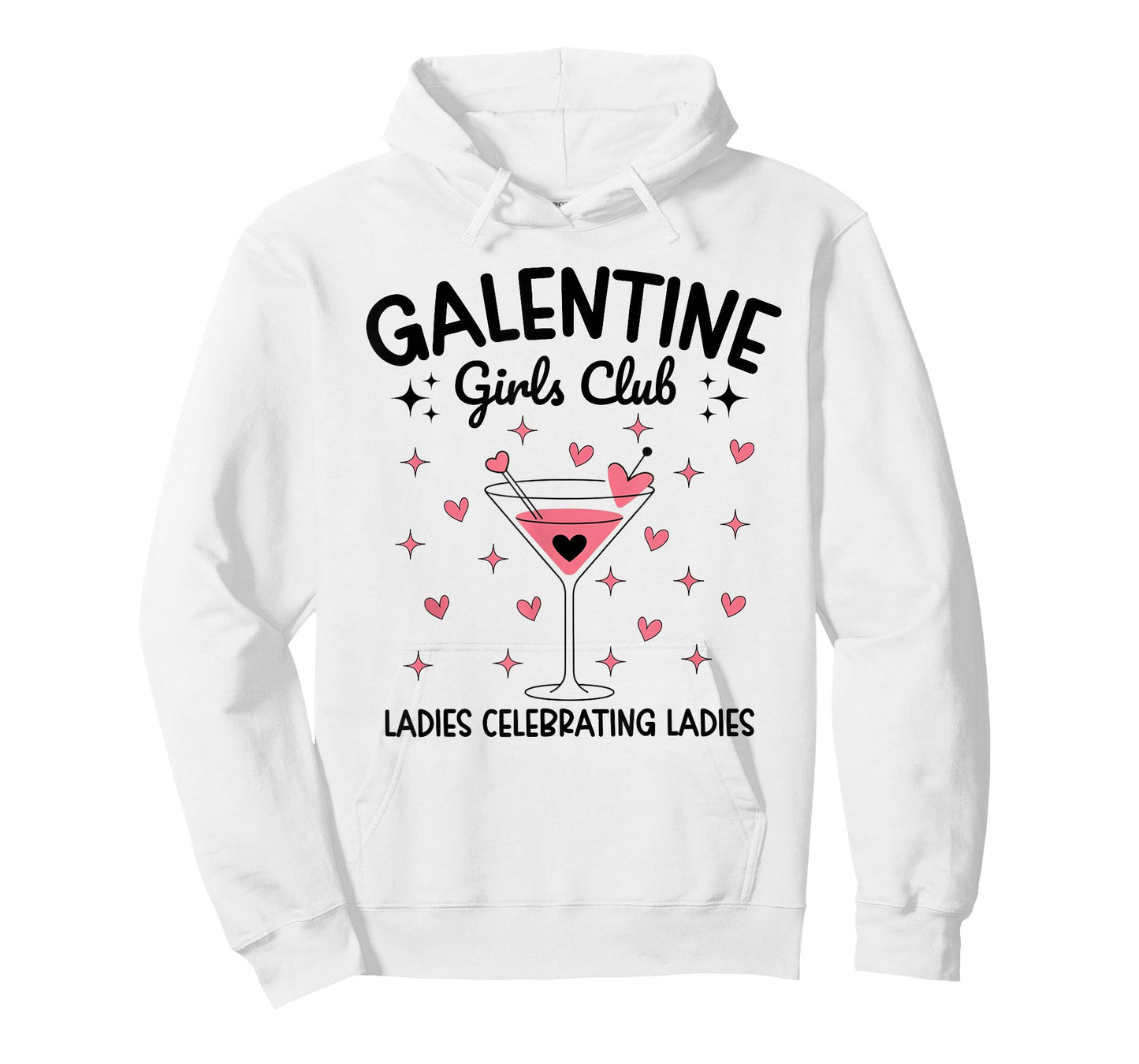 Galentine Girls Club Ladies Celebrating Ladies Valentines T-Shirt