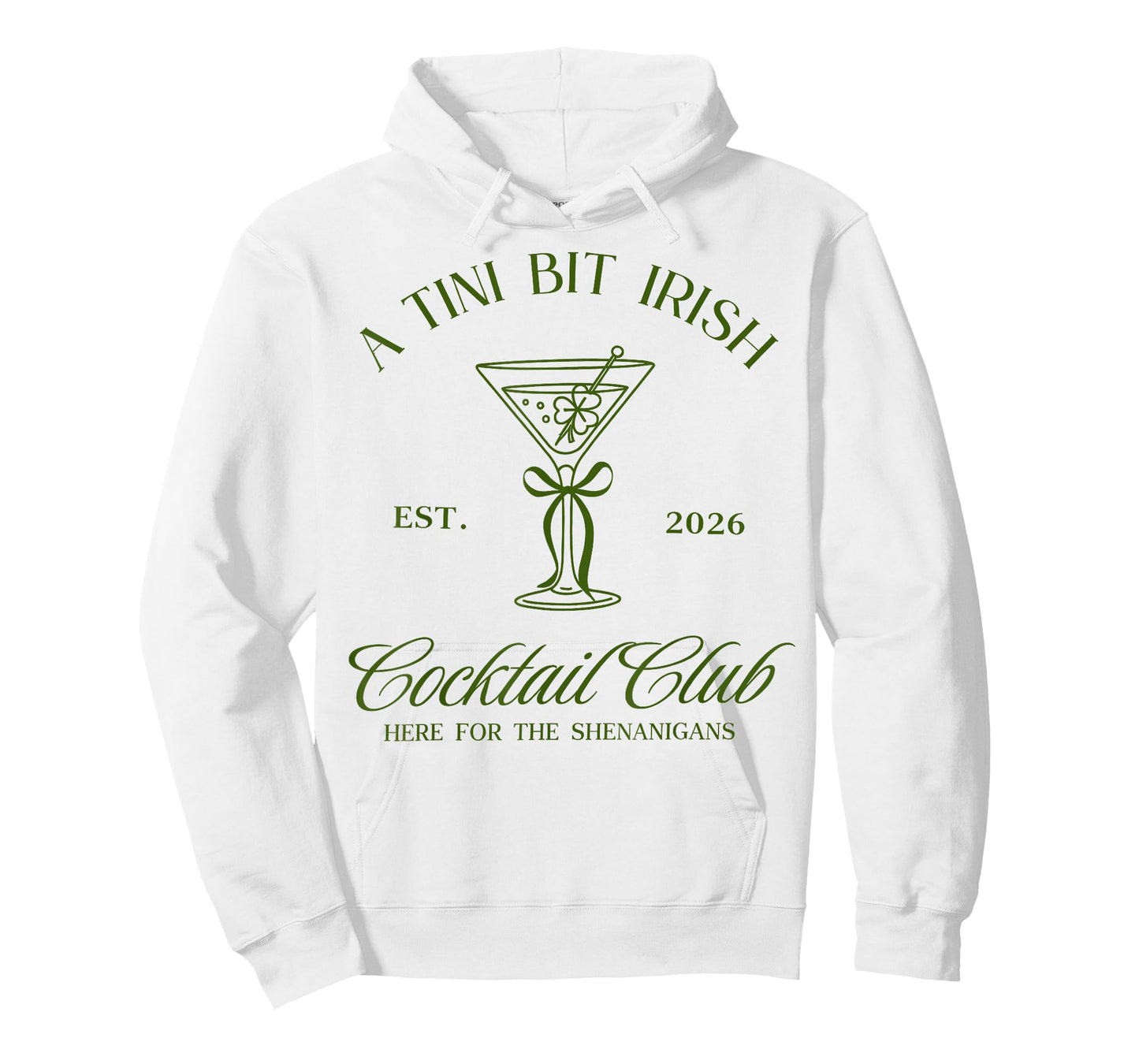 A Tini Bit Irish Cocktail Club St Patricks Day Drinking 2026 T-Shirt