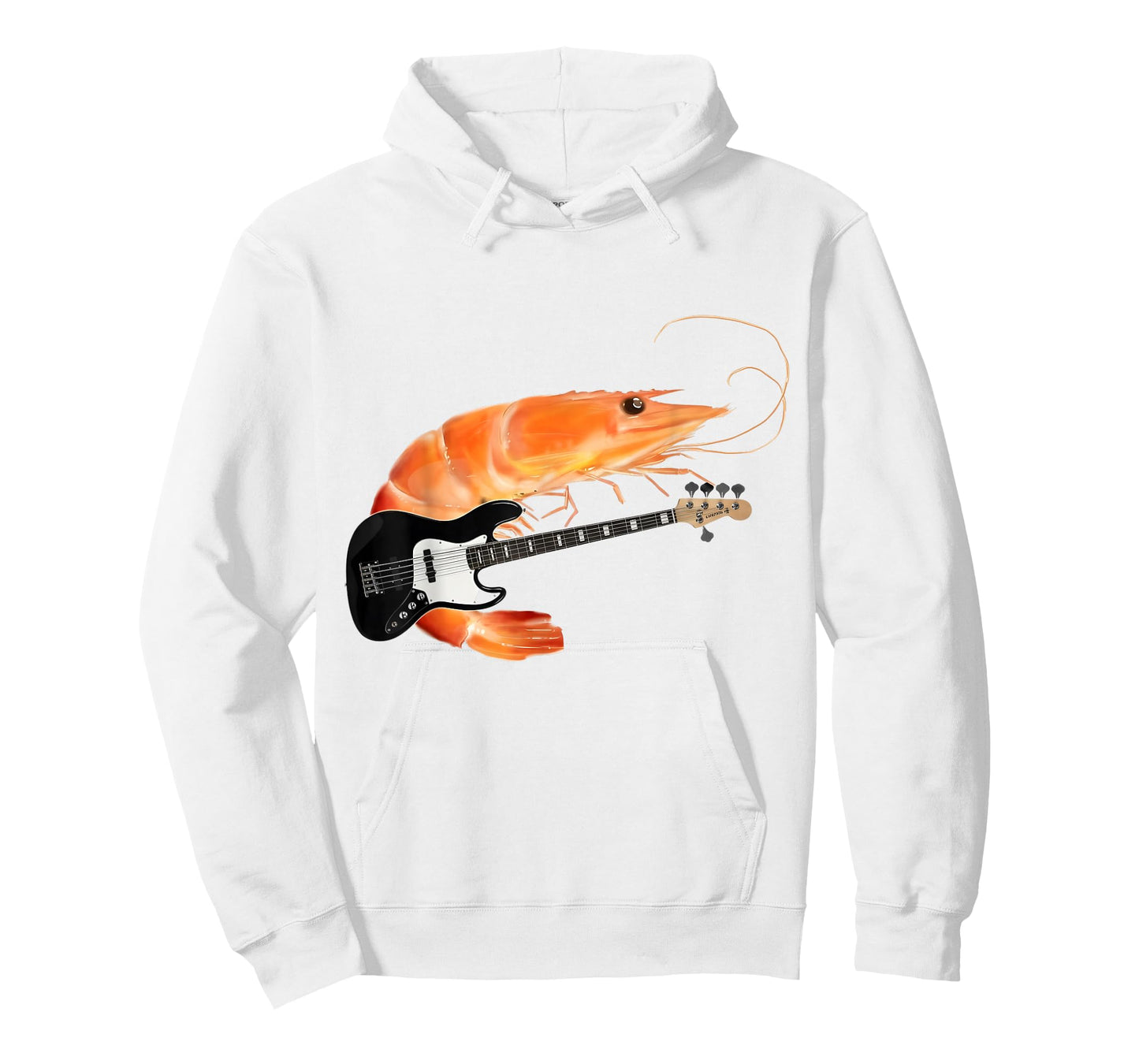 Funny Shrimp Playing Guitar Meme Music Lover Gift Men Women T-Shirt