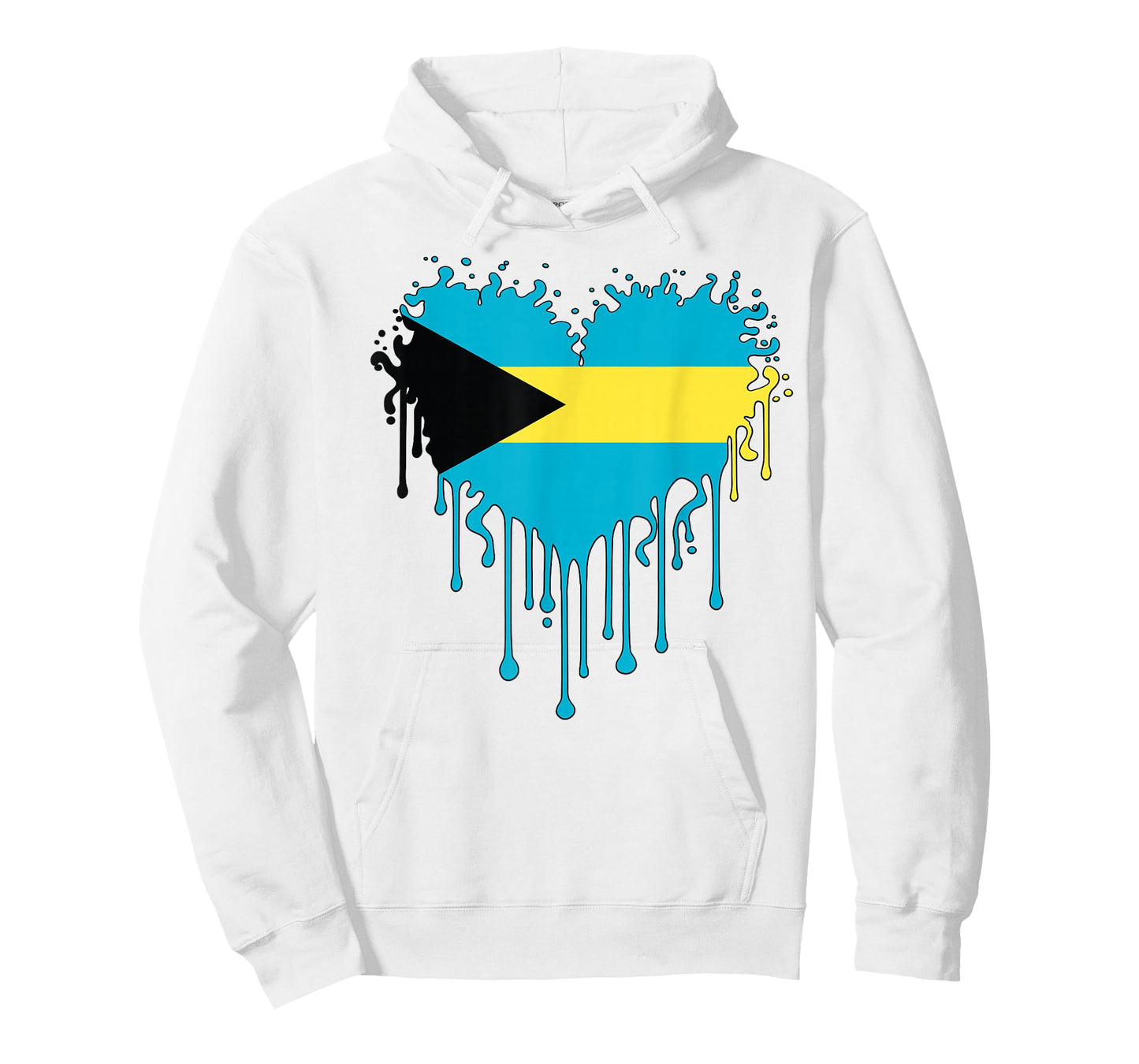 Proud Bahamas Heart Nassau Bahamian Flag Family Vacation T-Shirt