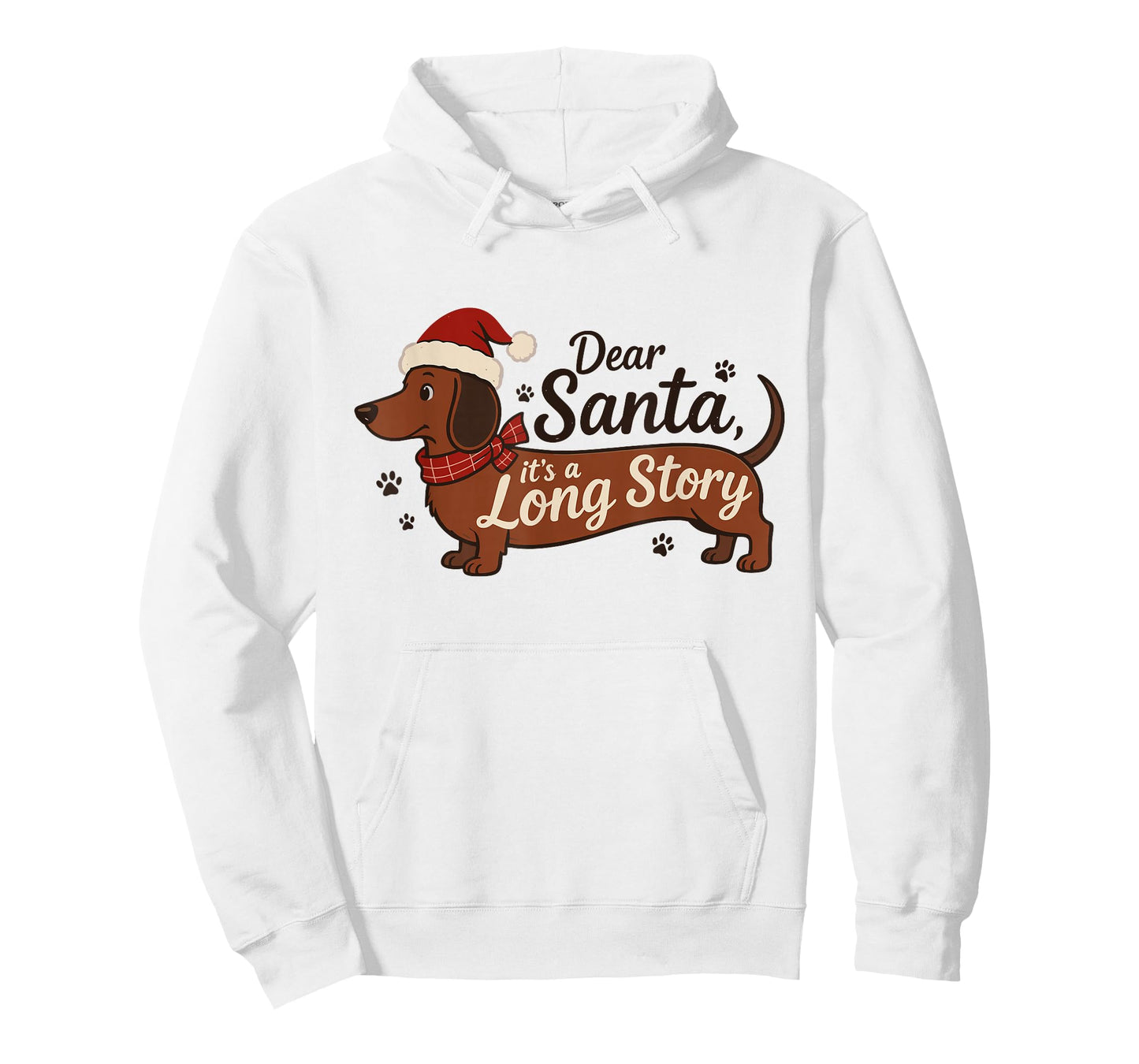 Dear Santa It's A Long Story Christmas Dachshund Dog Mom T-Shirt