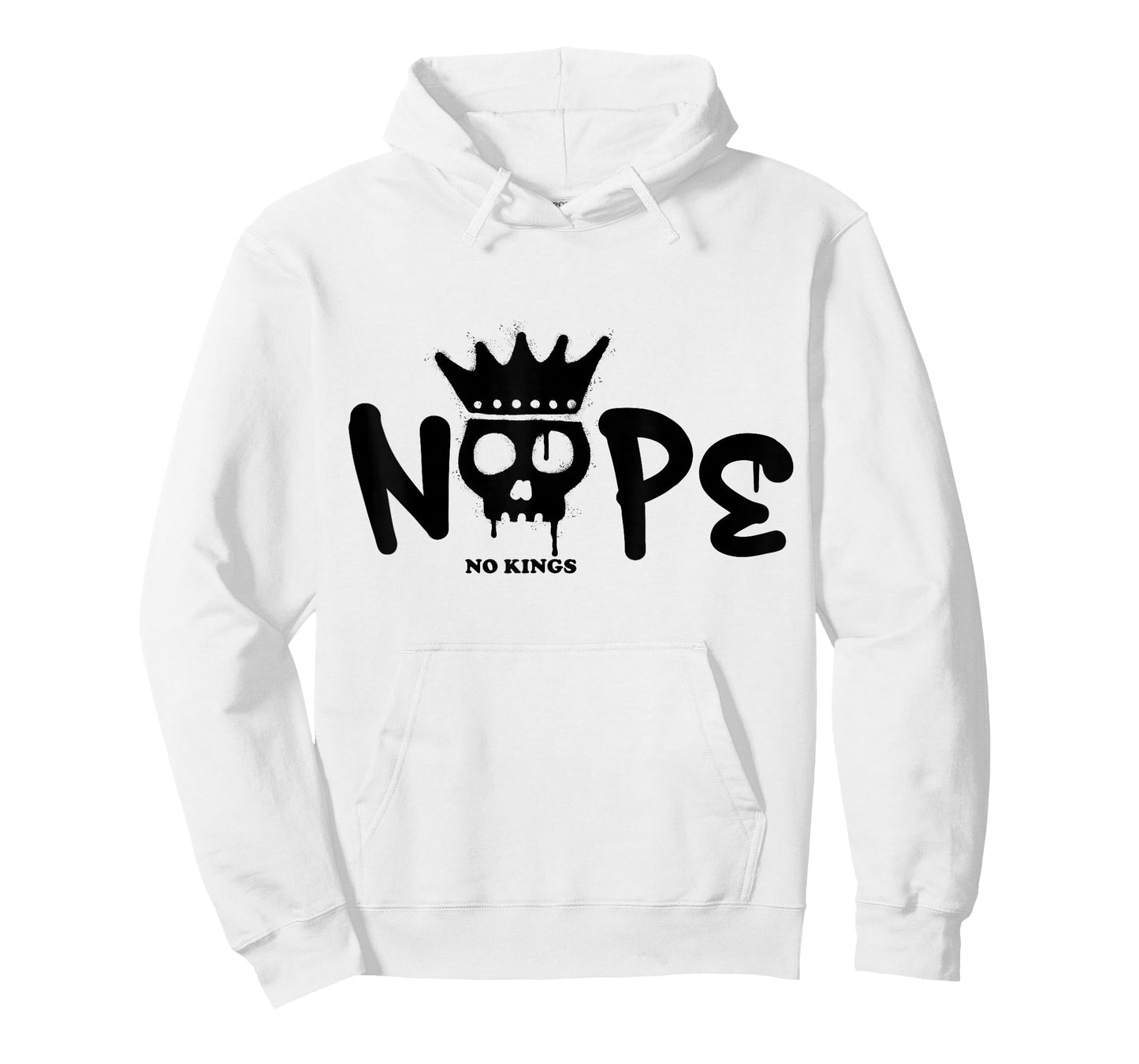 No Kings Day 2025 Protest Sign Skull Nope Men Women Kids T-Shirt
