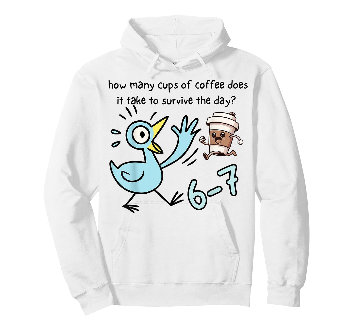 Cups of Coffee Does It Take to Survive The Day 6-7 Barista T-Shirt