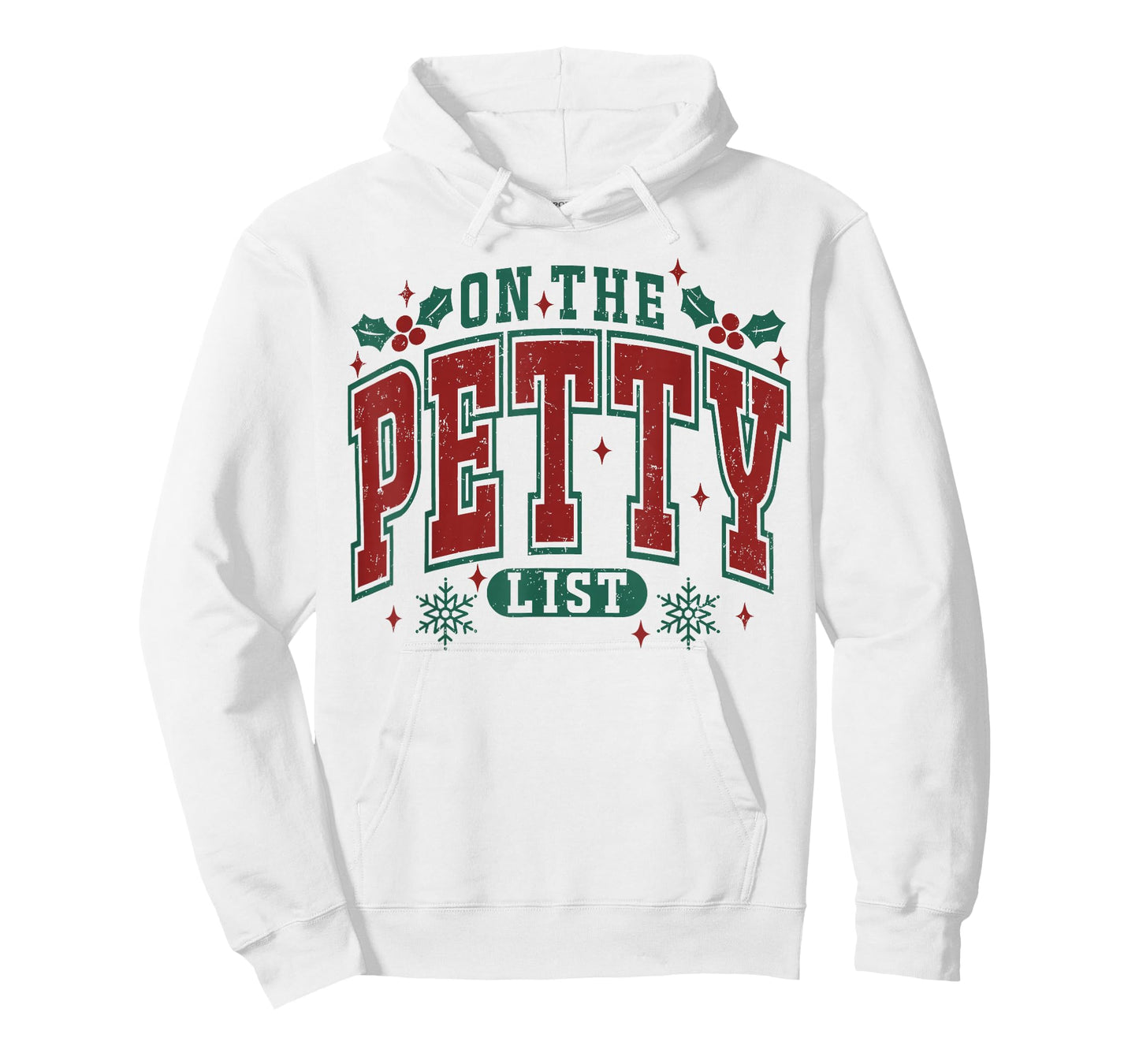On The Petty List Funny Christmas Retro Holiday Humor T-Shirt