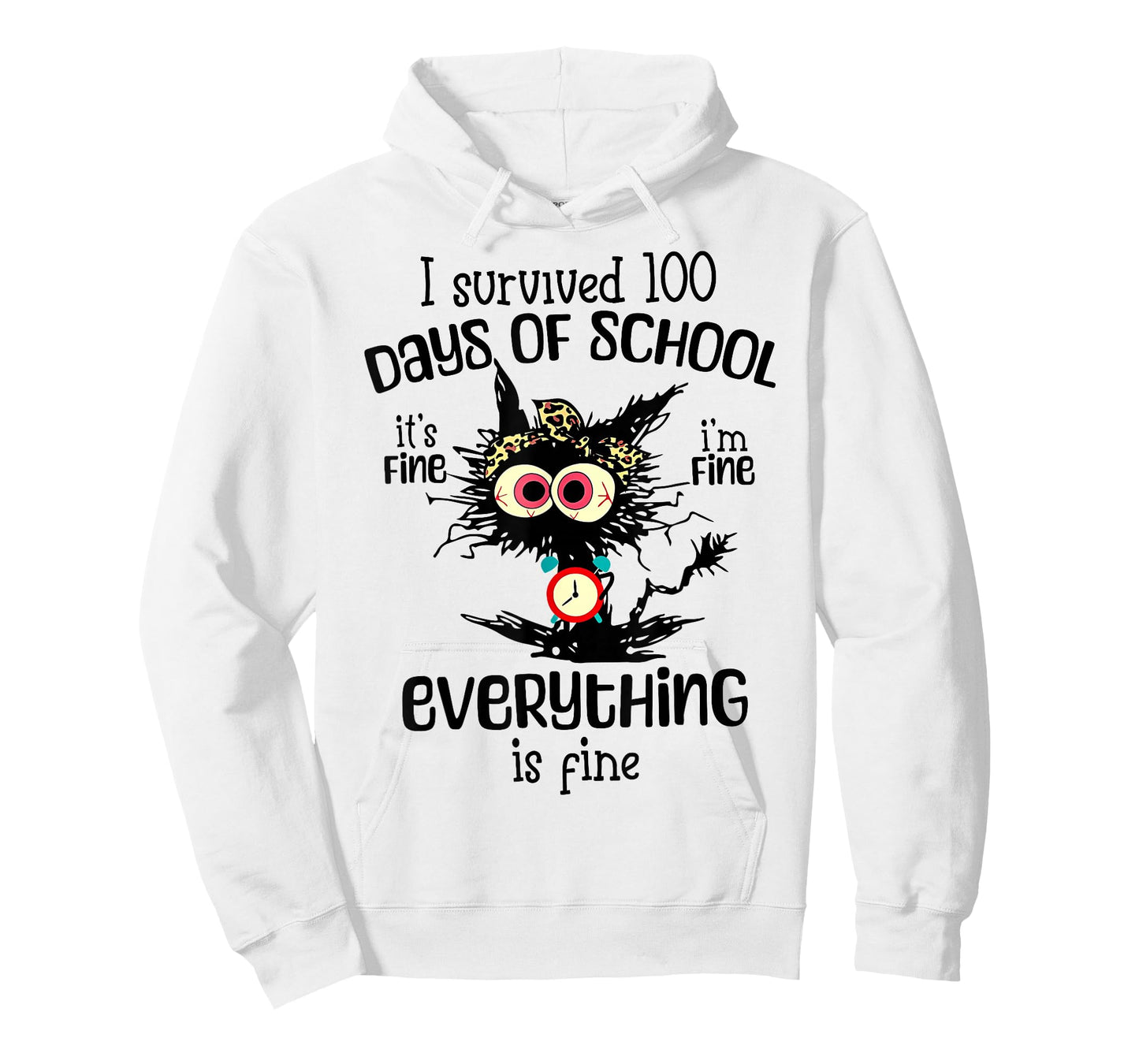 I Survived 100 Days of School Funny Teacher Boys Girls Kids T-Shirt