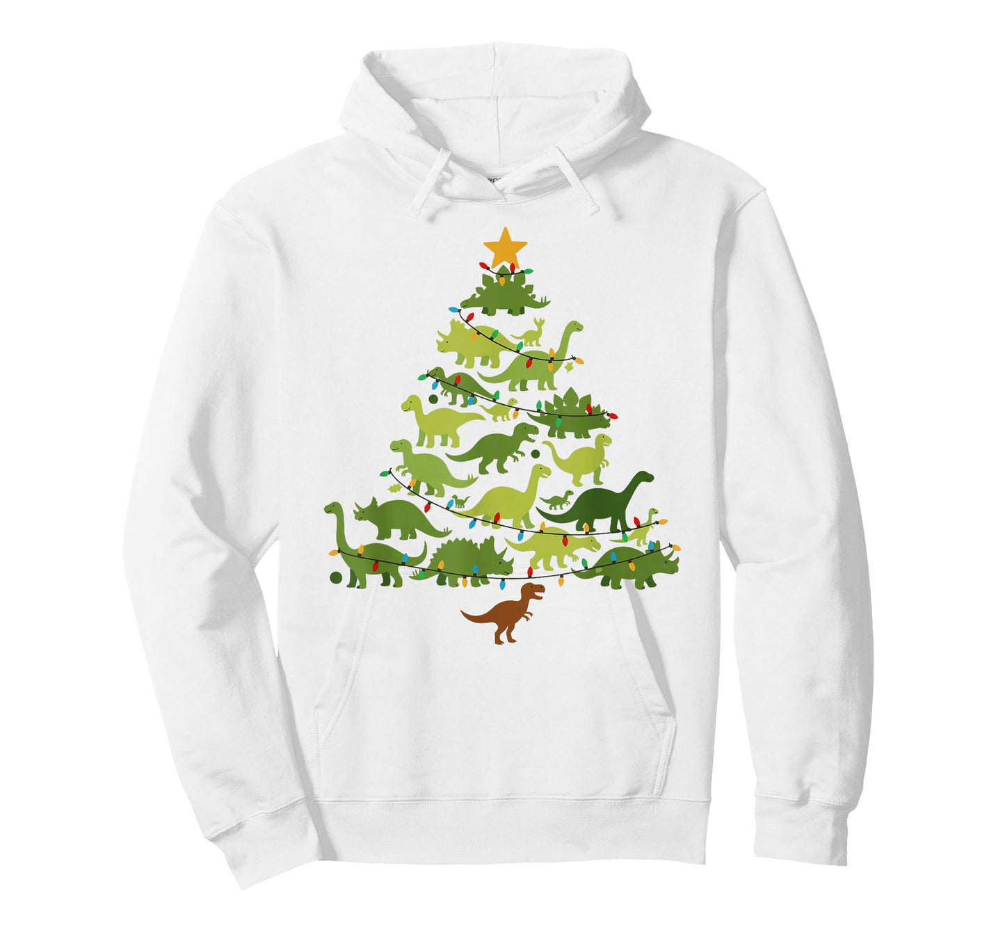 Dinosaurs Christmas Tree Merry Dinomas Santa Xmas Boys Kids T-Shirt