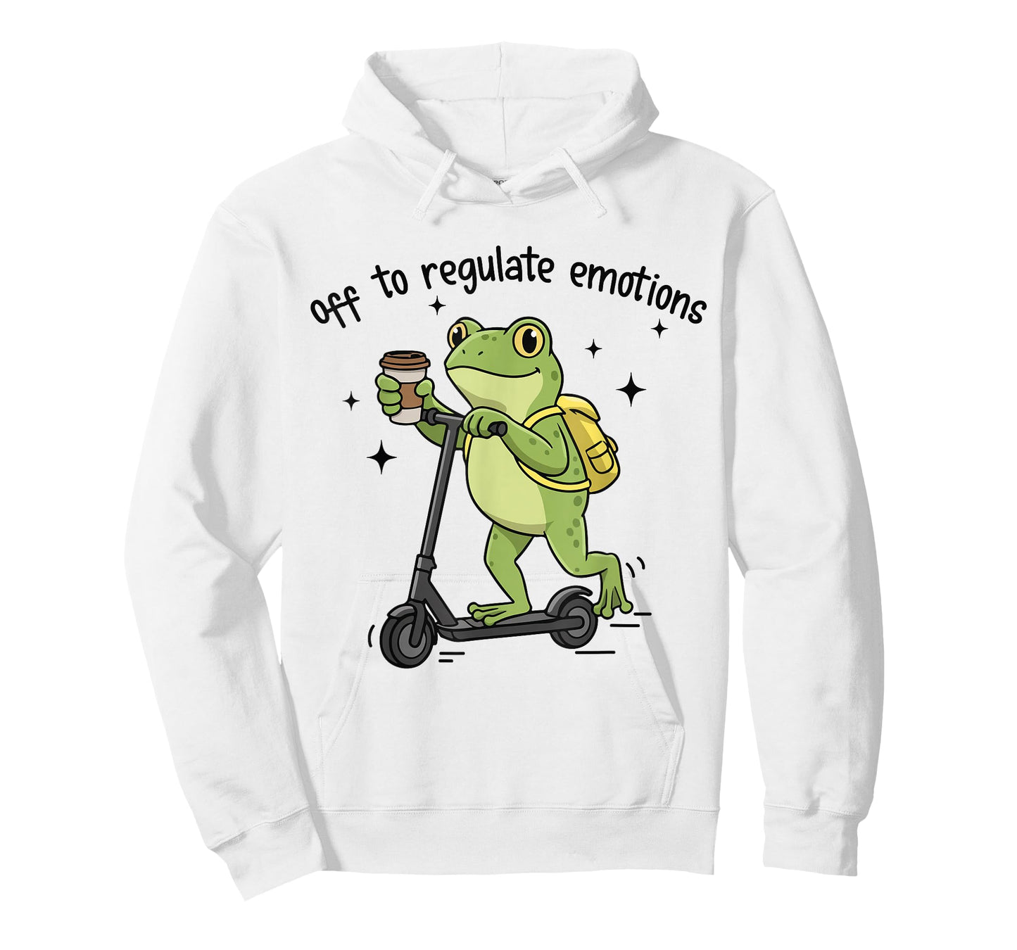 Off to Regulate Emotions Funny Frog On Scooter T-Shirt