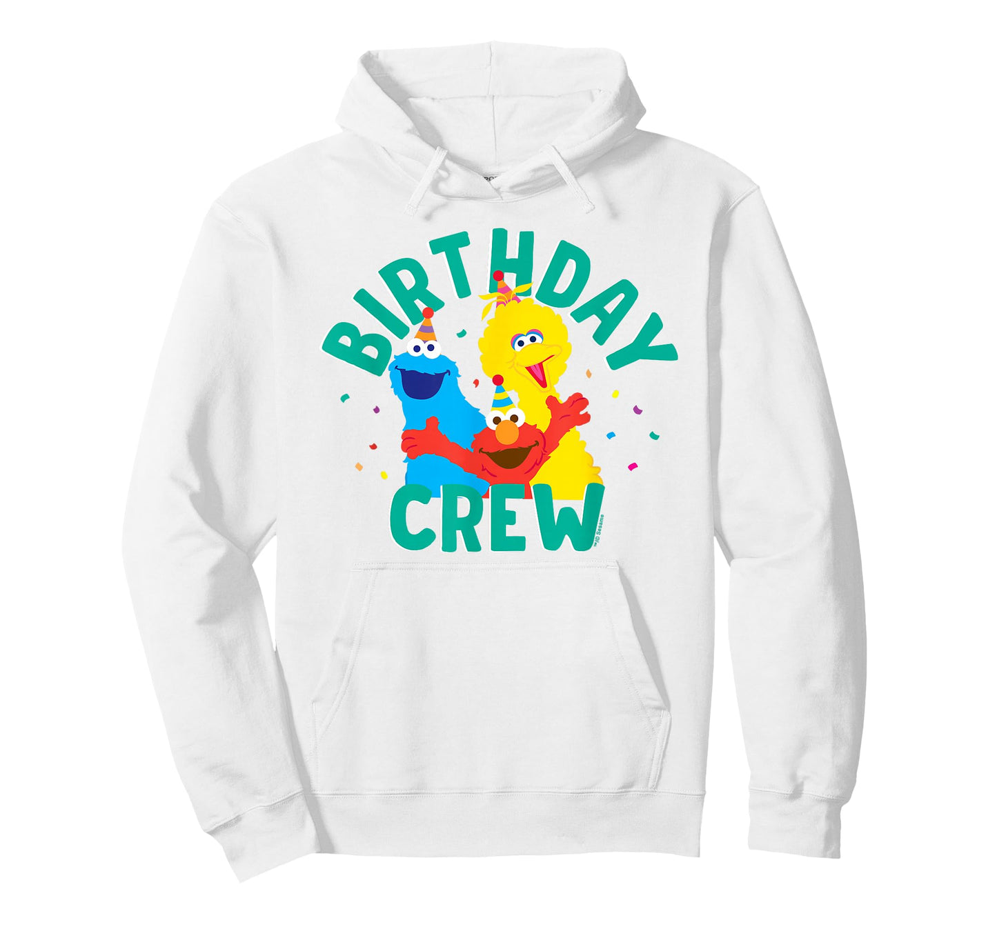 Sesame Street Elmo Big Bird Cookie Monster Birthday Crew T-Shirt