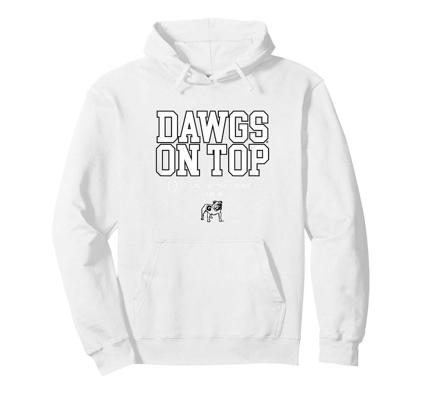 Georgia Bulldogs College Football Playoff Text Slogan 2025 T-Shirt