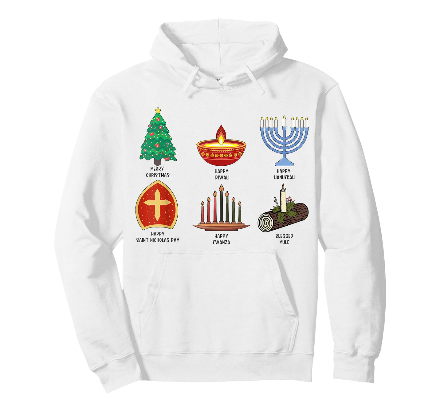 Happy Holidays Around The World Multicultural Celebration T-Shirt