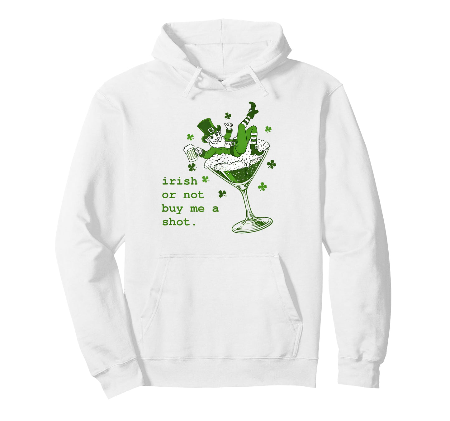 Irish Or Not Buy Me Shot Martini Funny Irish St Patricks T-Shirt