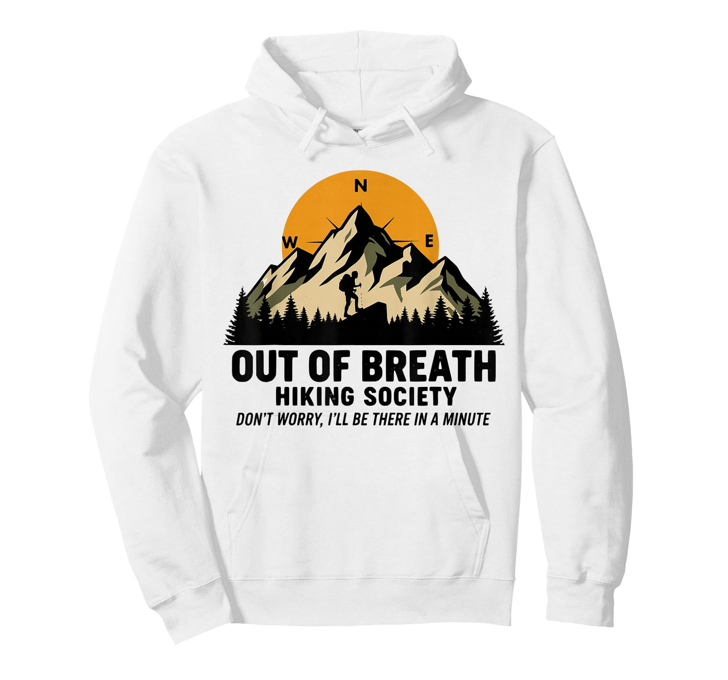 Hiking Society Out of Breath Hiker Nature Love for Men Women T-Shirt
