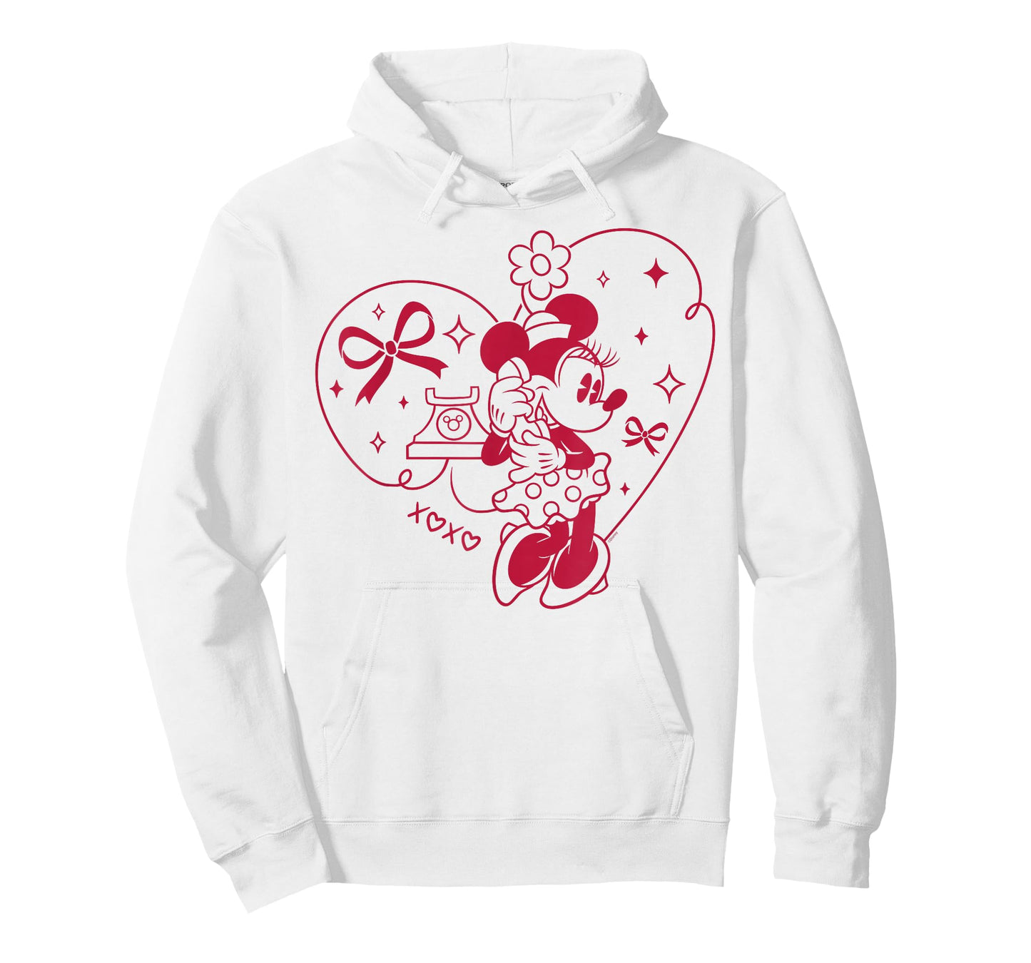 Disney Minnie Mouse XOXO Heart Coquette Valentine's Day T-Shirt