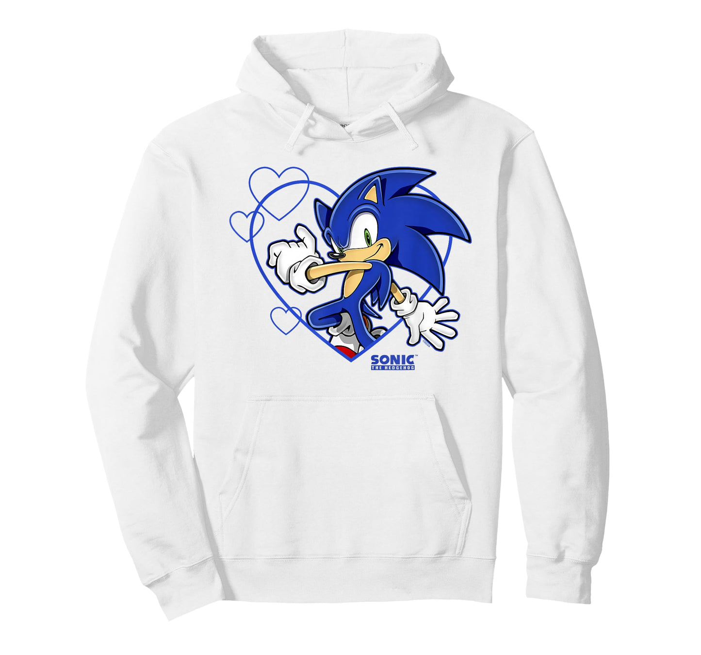 Sonic The Hedgehog Valentine's Day Sonic Heart Portrait T-Shirt